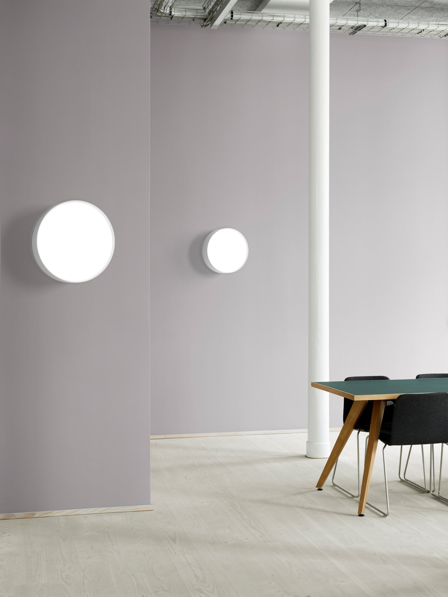 LP SLIM ROUND white wall lamp
