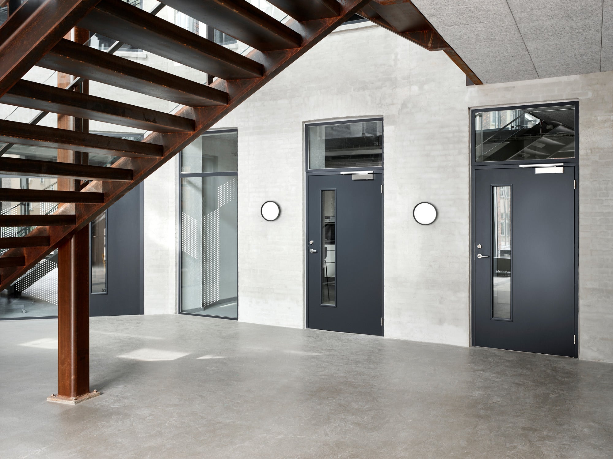 Lampa ścienna LP SLIM ROUND surowe aluminium