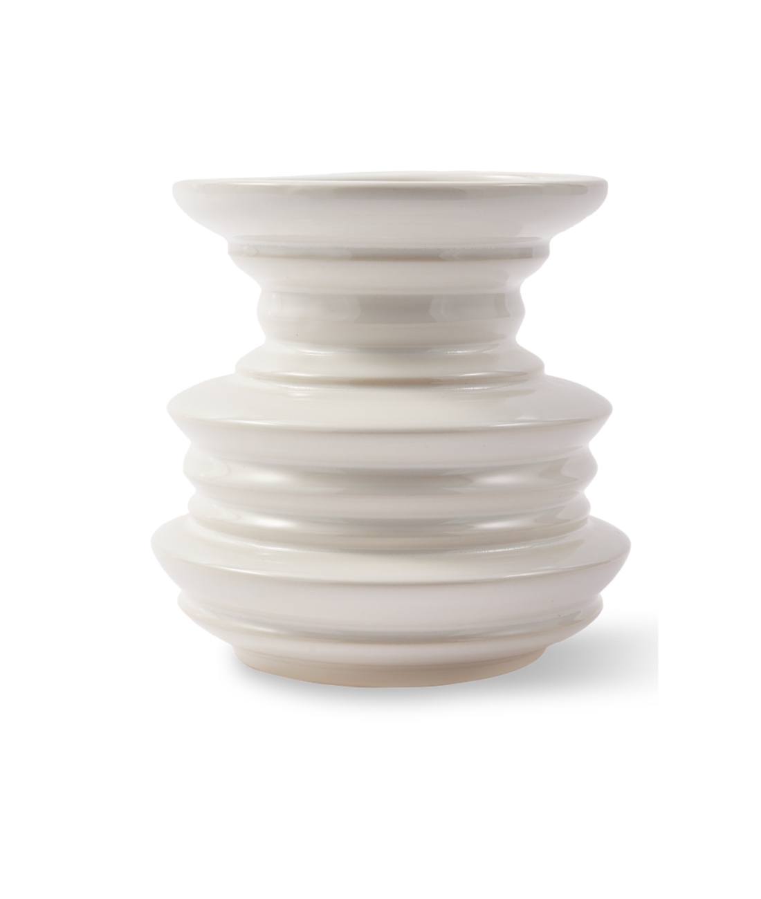 Wazon STACKED PLATES biały
