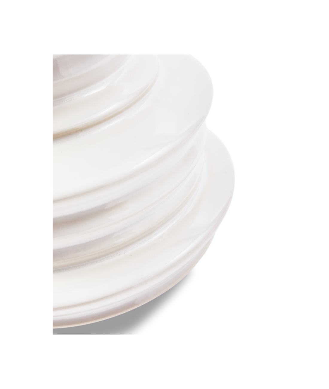 Wazon STACKED PLATES biały