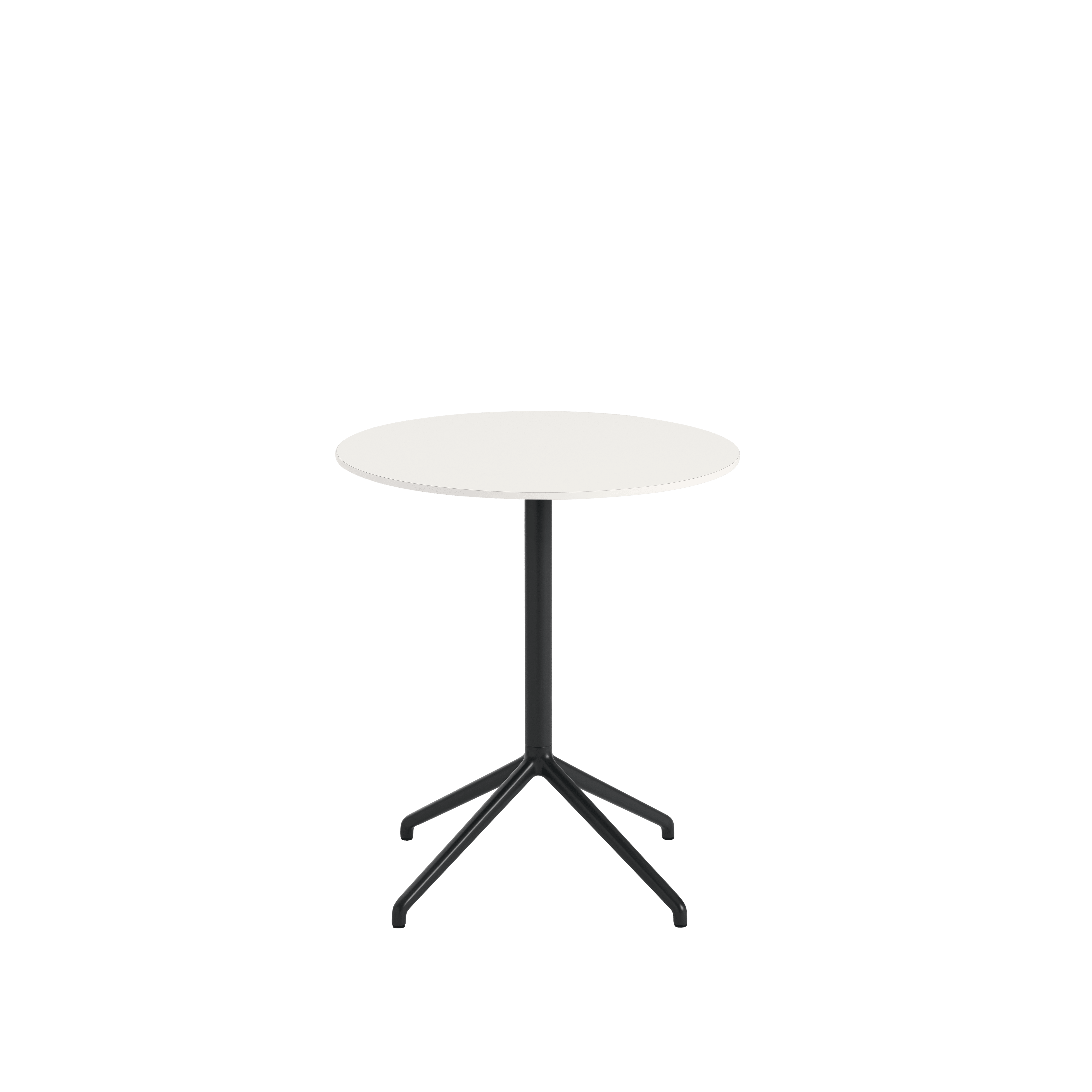 Round Bar Table STILL with a Broken White Top and Black Base