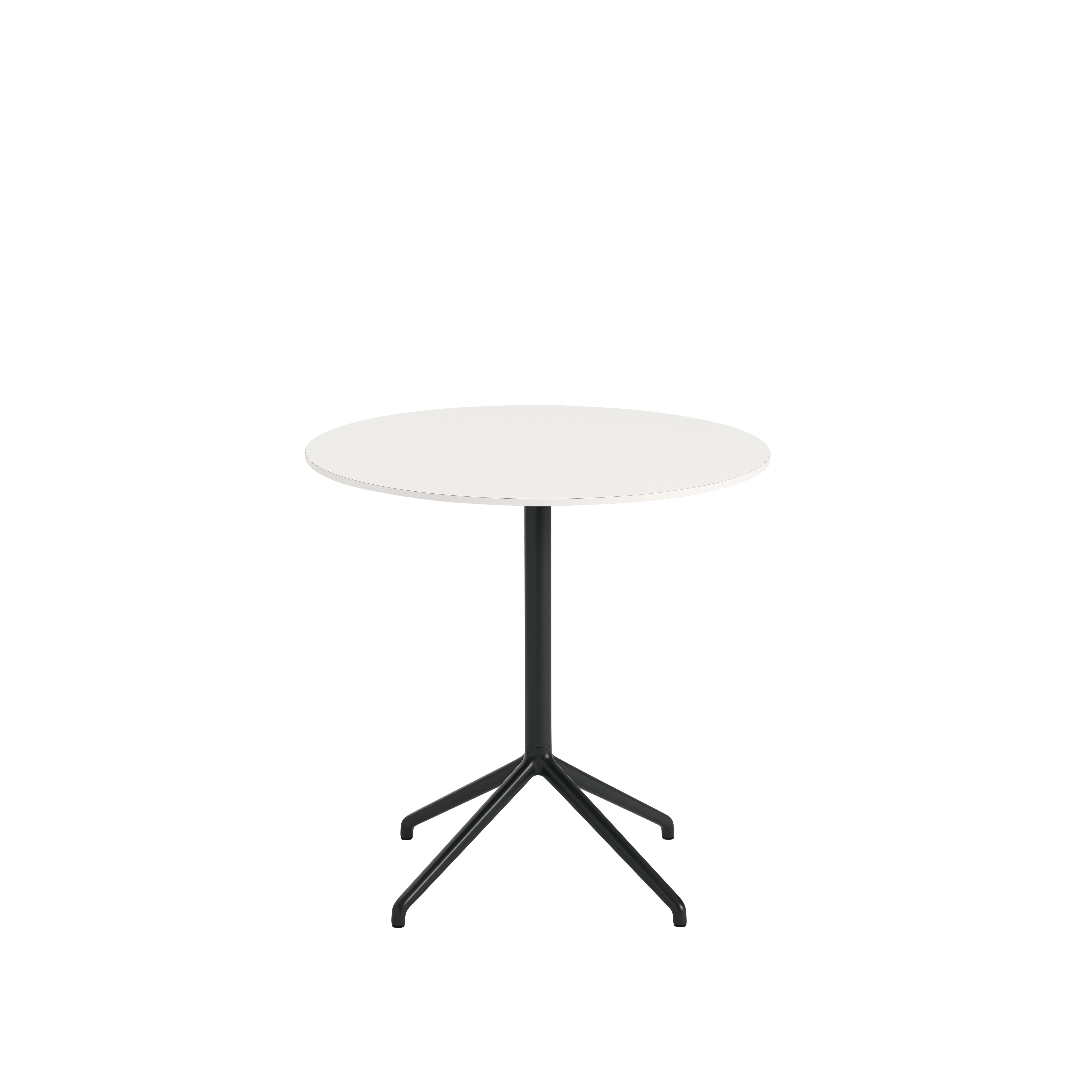 Round Bar Table STILL with a Broken White Top and Black Base