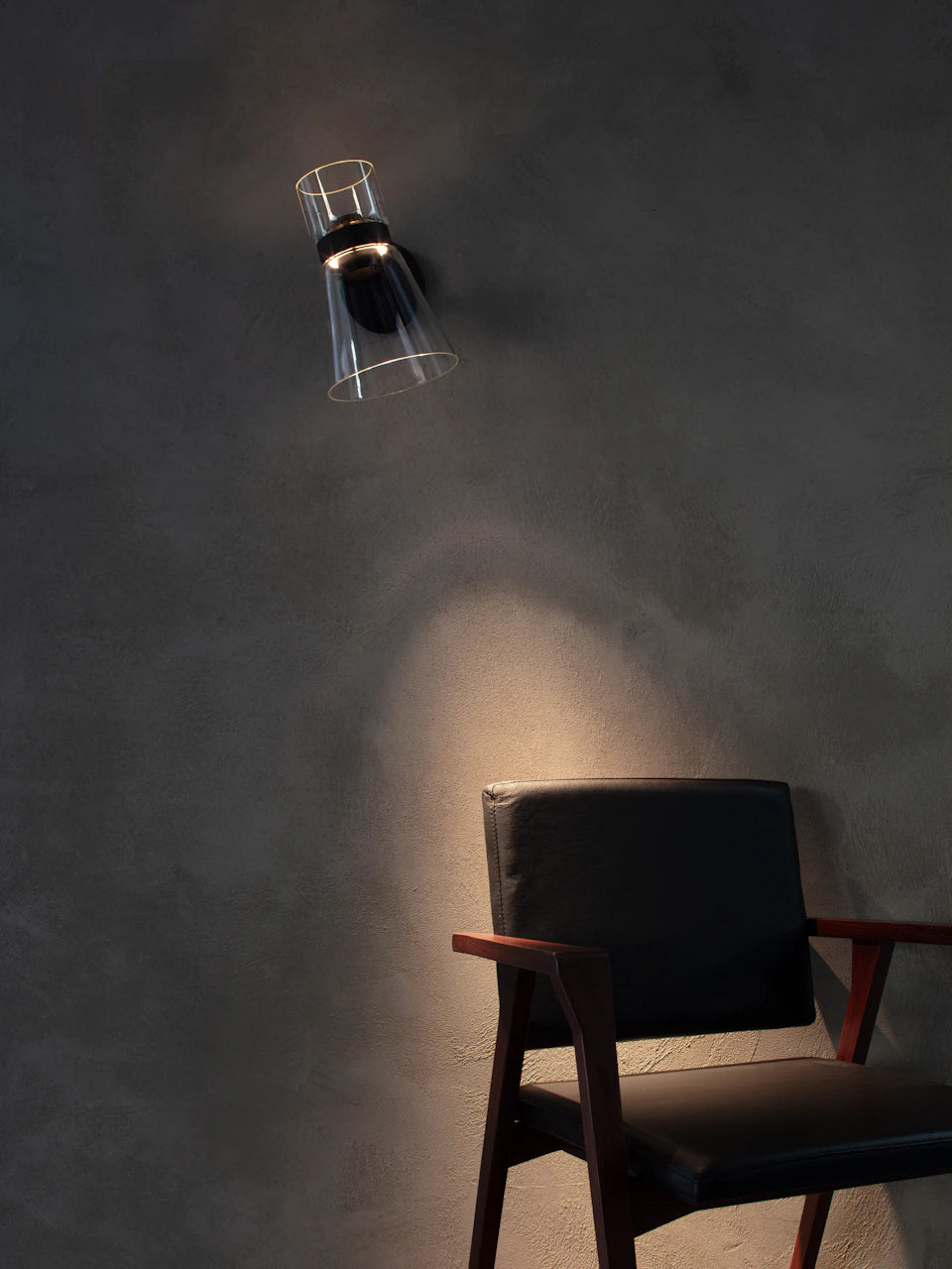 Lampa ścienna NOCTURNE CONE srebrny
