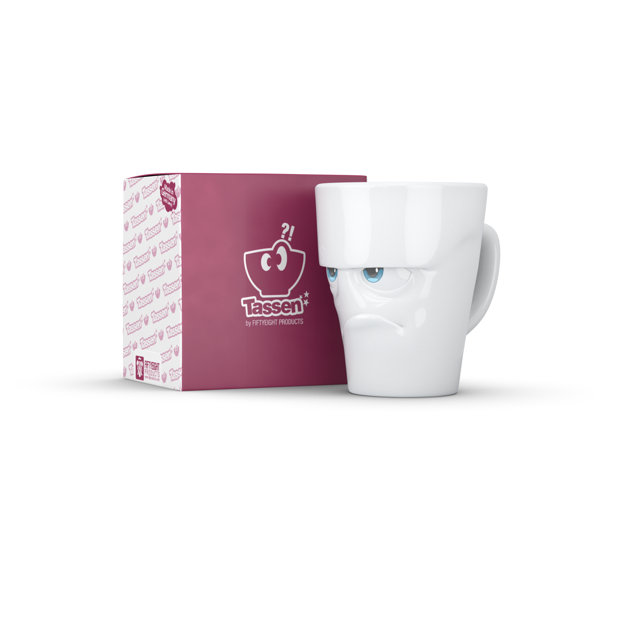 Becher GRUMPY mit blauen Augen