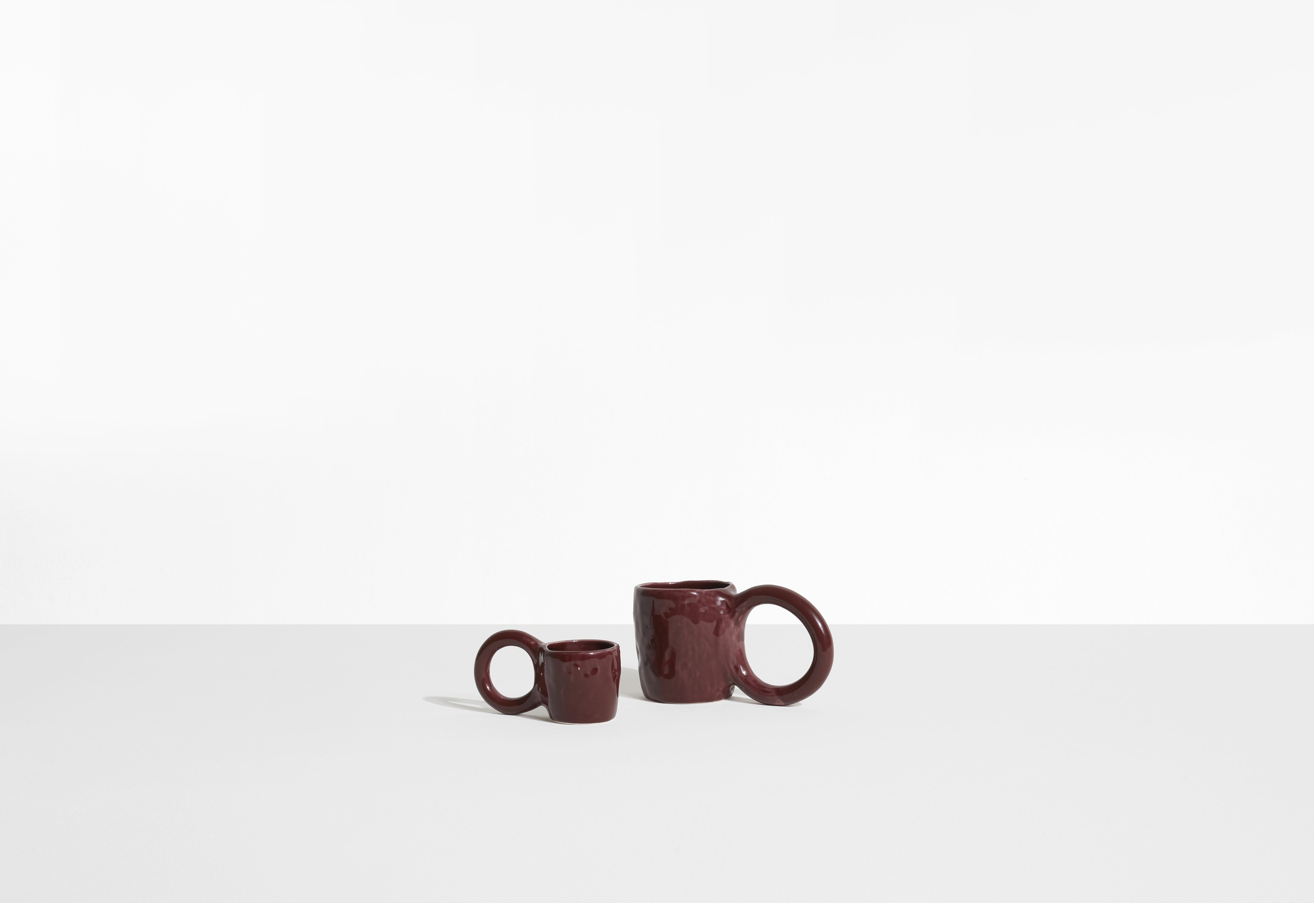 Zestaw kubków do espresso DONUT wiśniowy