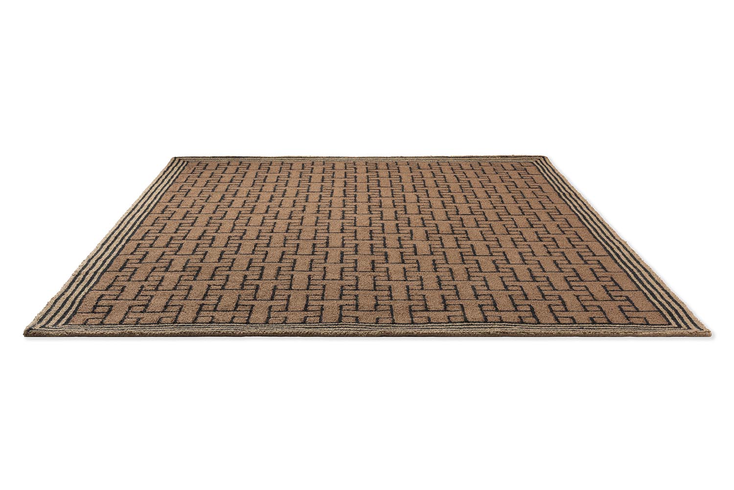 T-MONOGRAM brauner Outdoor-Teppich