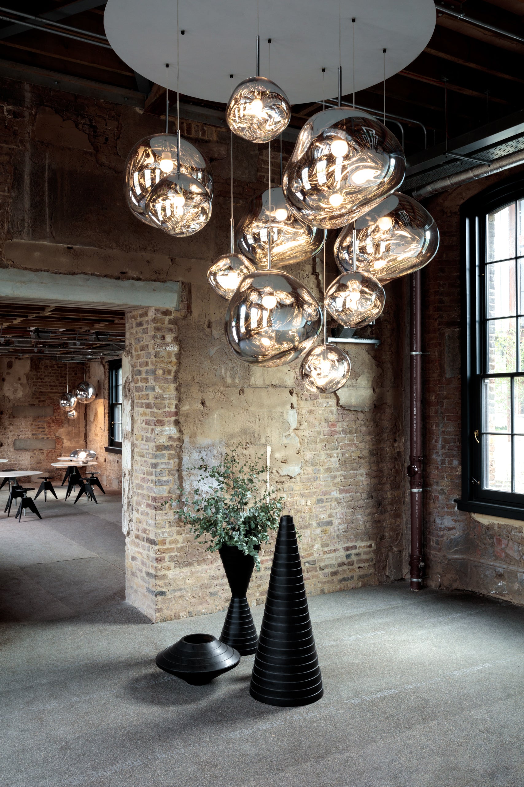 Lampa sufitowa MELT MEGA srebrny