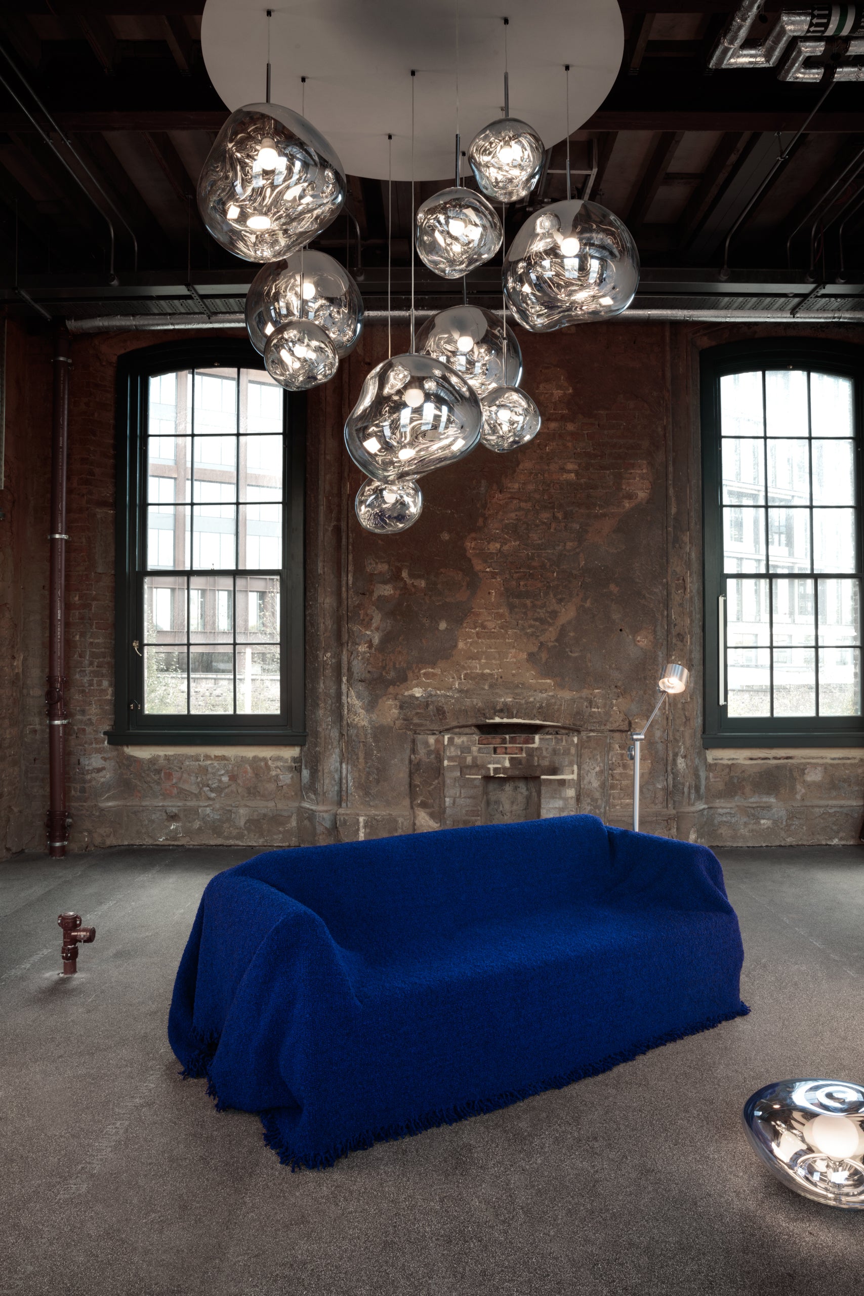 Lampa sufitowa MELT MEGA srebrny