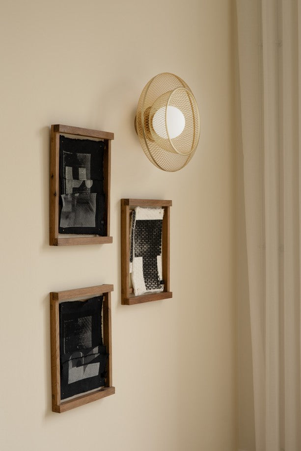 FARADAY UP gold wall lamp