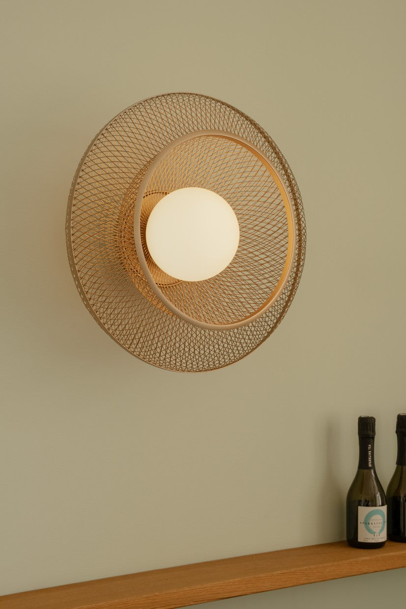 Lampa ścienna FARADAY UP złoty