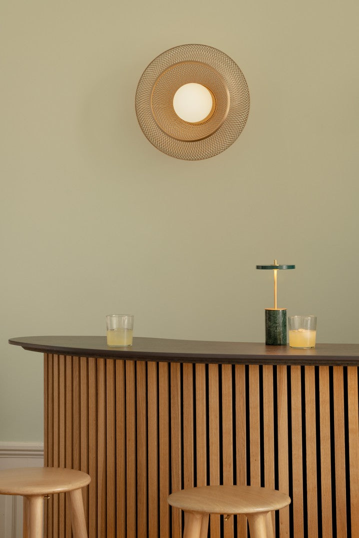 Lampa ścienna FARADAY UP złoty