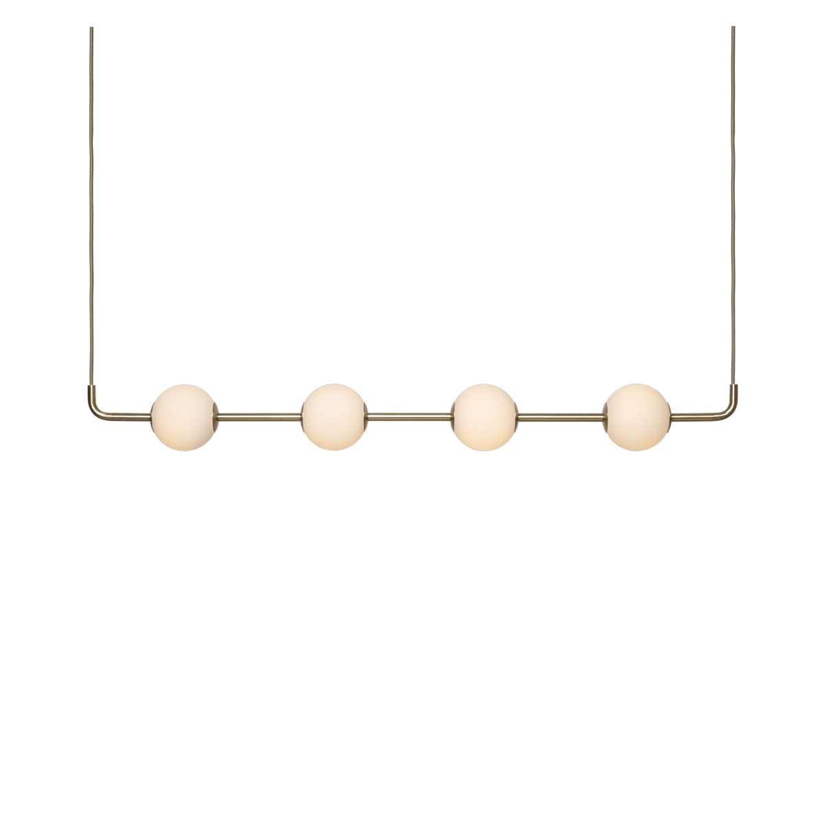 Lampa wisząca AUDREY LINEAR biały ze złotą wstawką