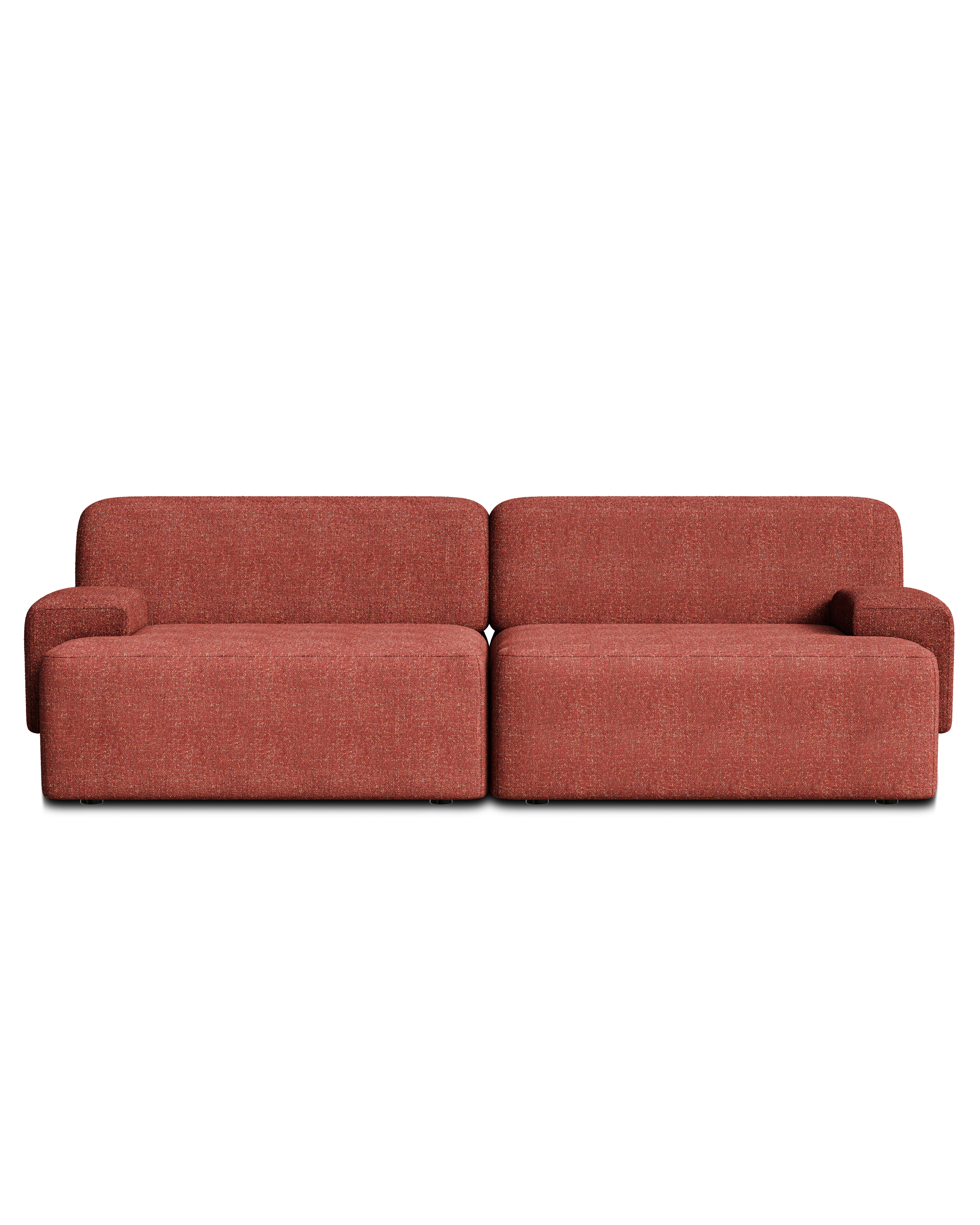 Sofa modułowa 2-osobowa UMI kasztanowy czerwony
