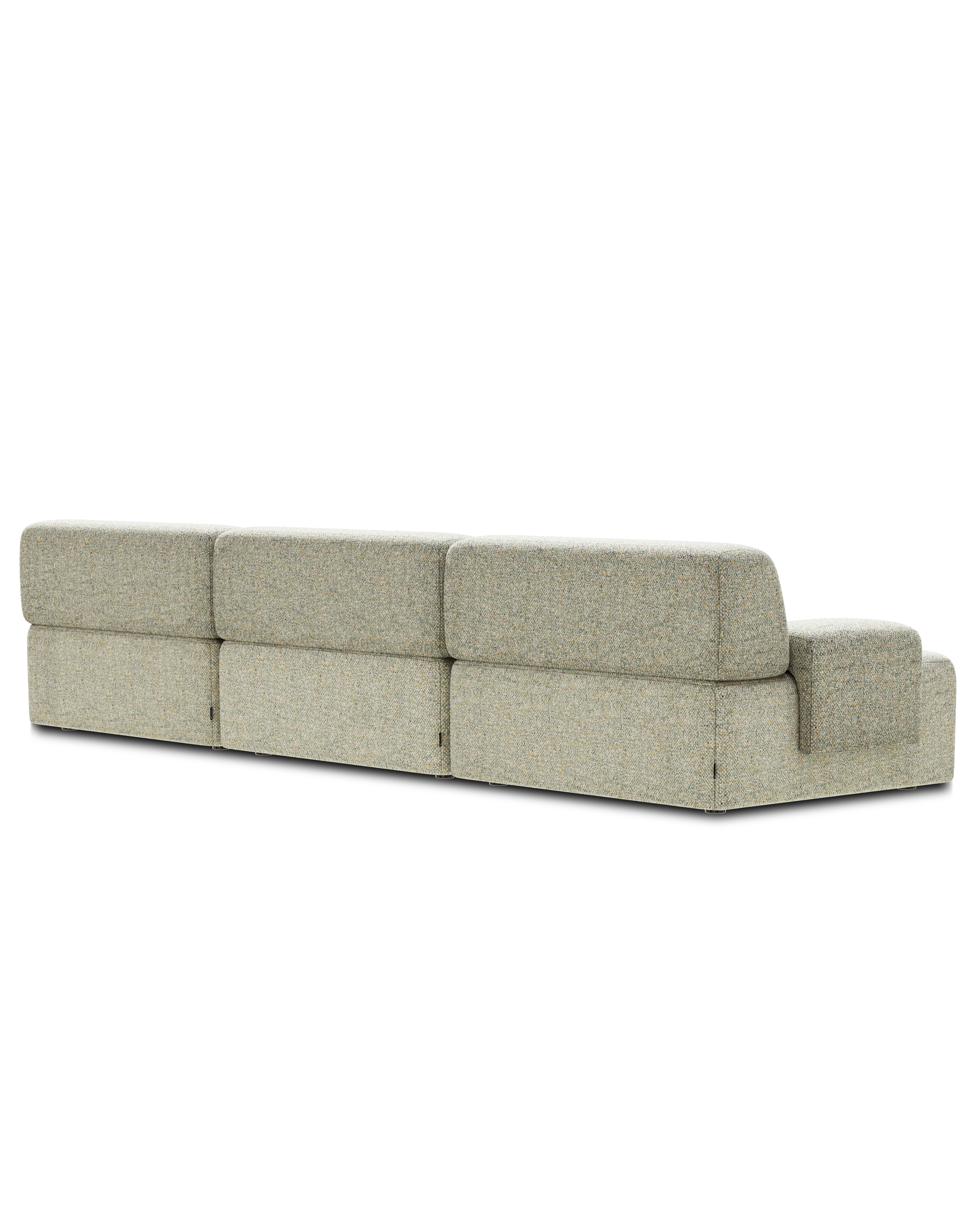 3-seater modular sofa light green [Amelia]