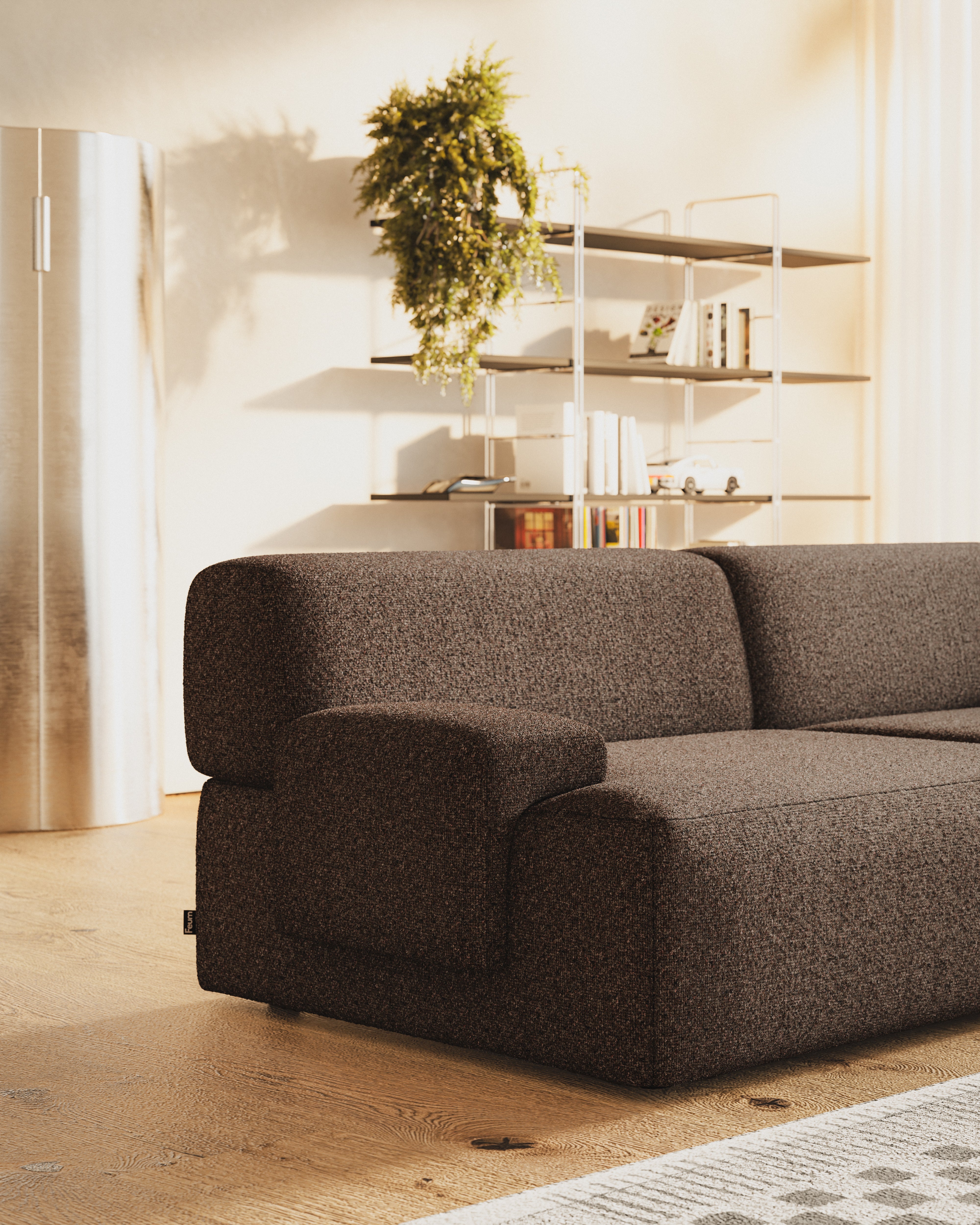 Modulsofa 2-sitzig UMI braun [Amelia]