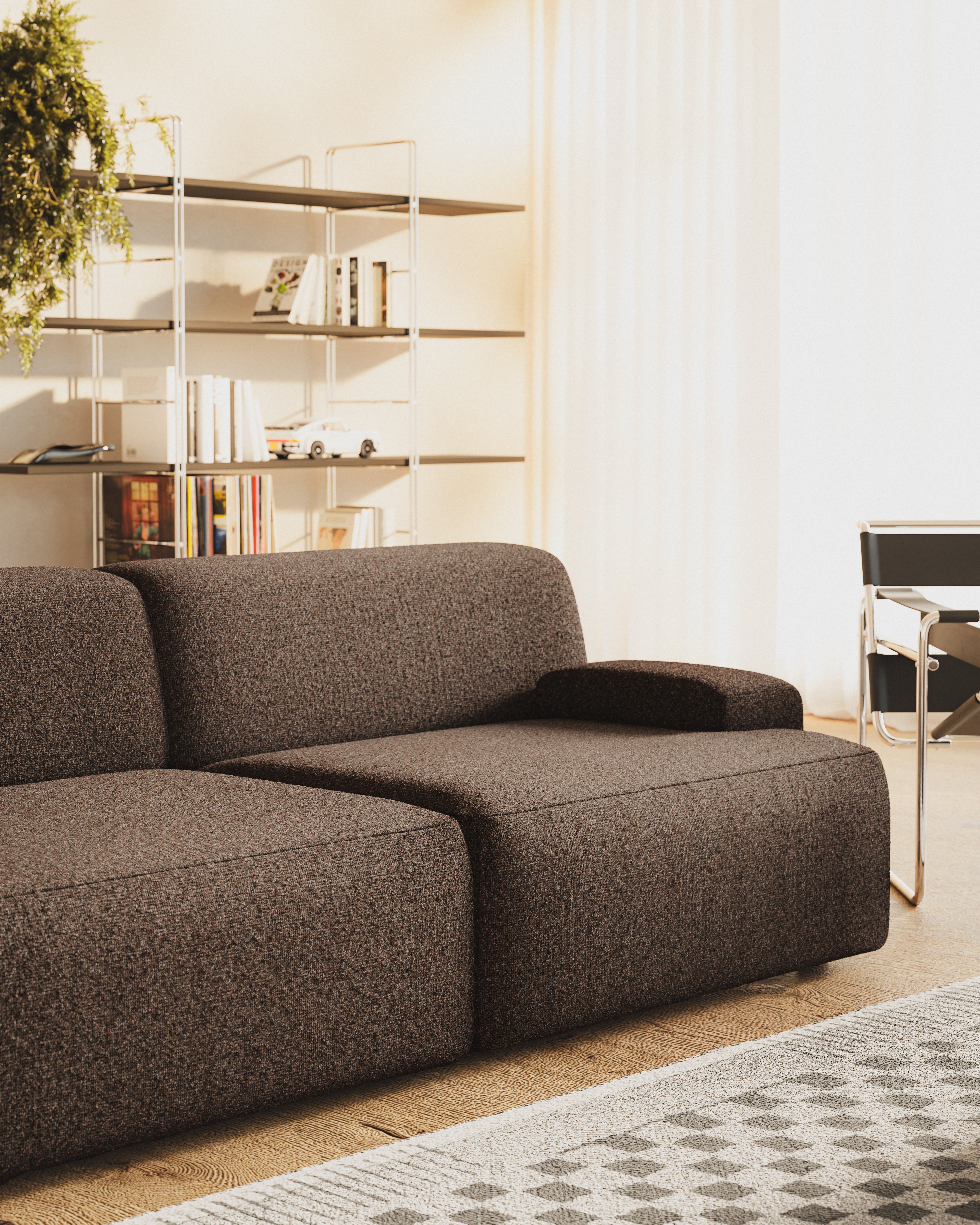 Modulsofa 2-sitzig UMI braun [Amelia]