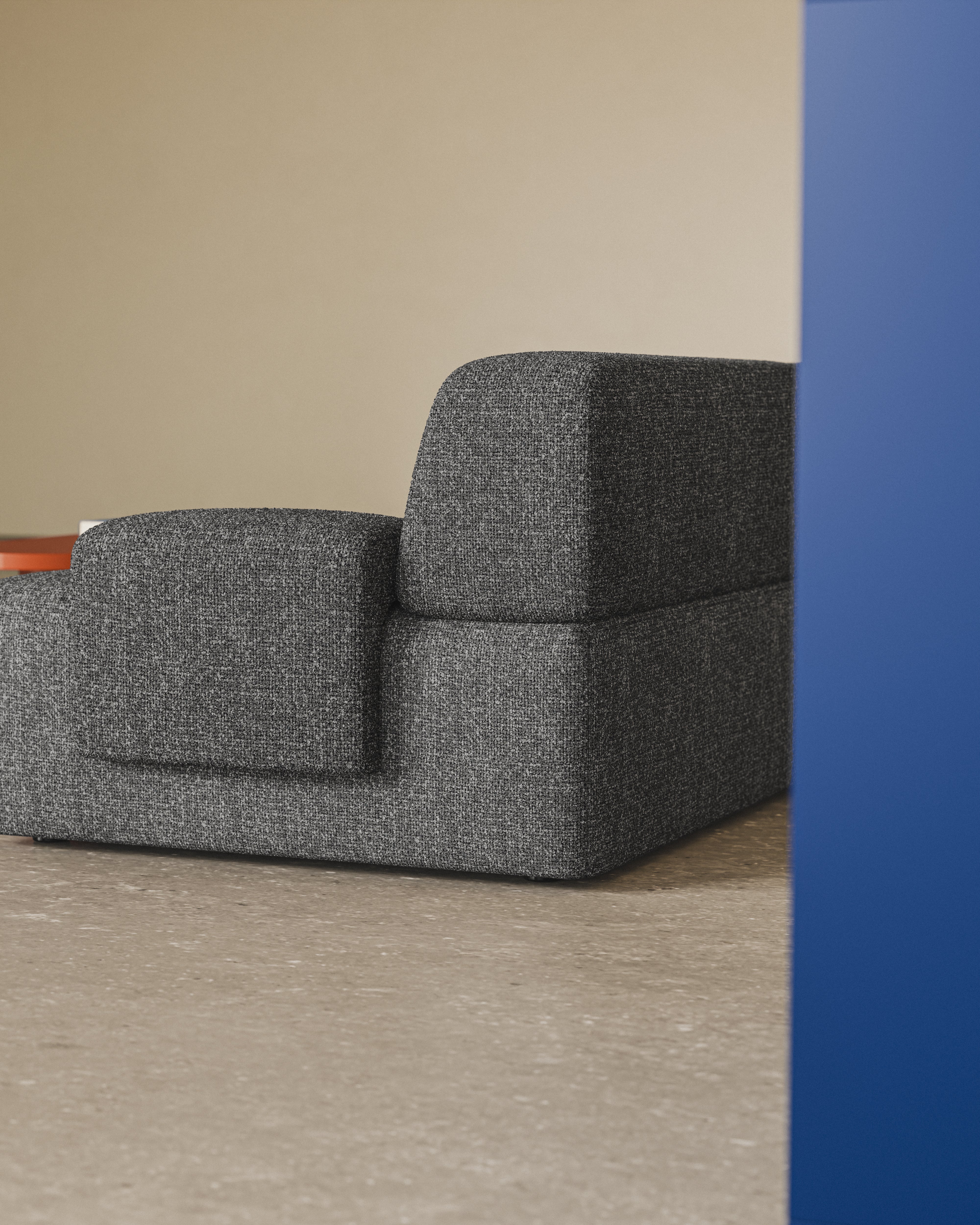 Modularsofa für 3 Personen UMI grau [Amelia]