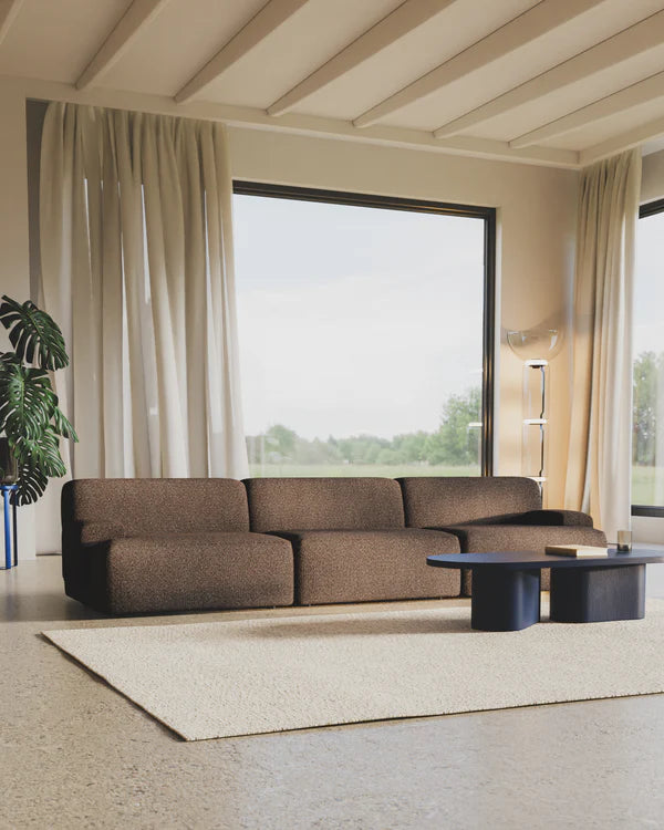 Sofa modułowa UMI - element środkowy brązowy