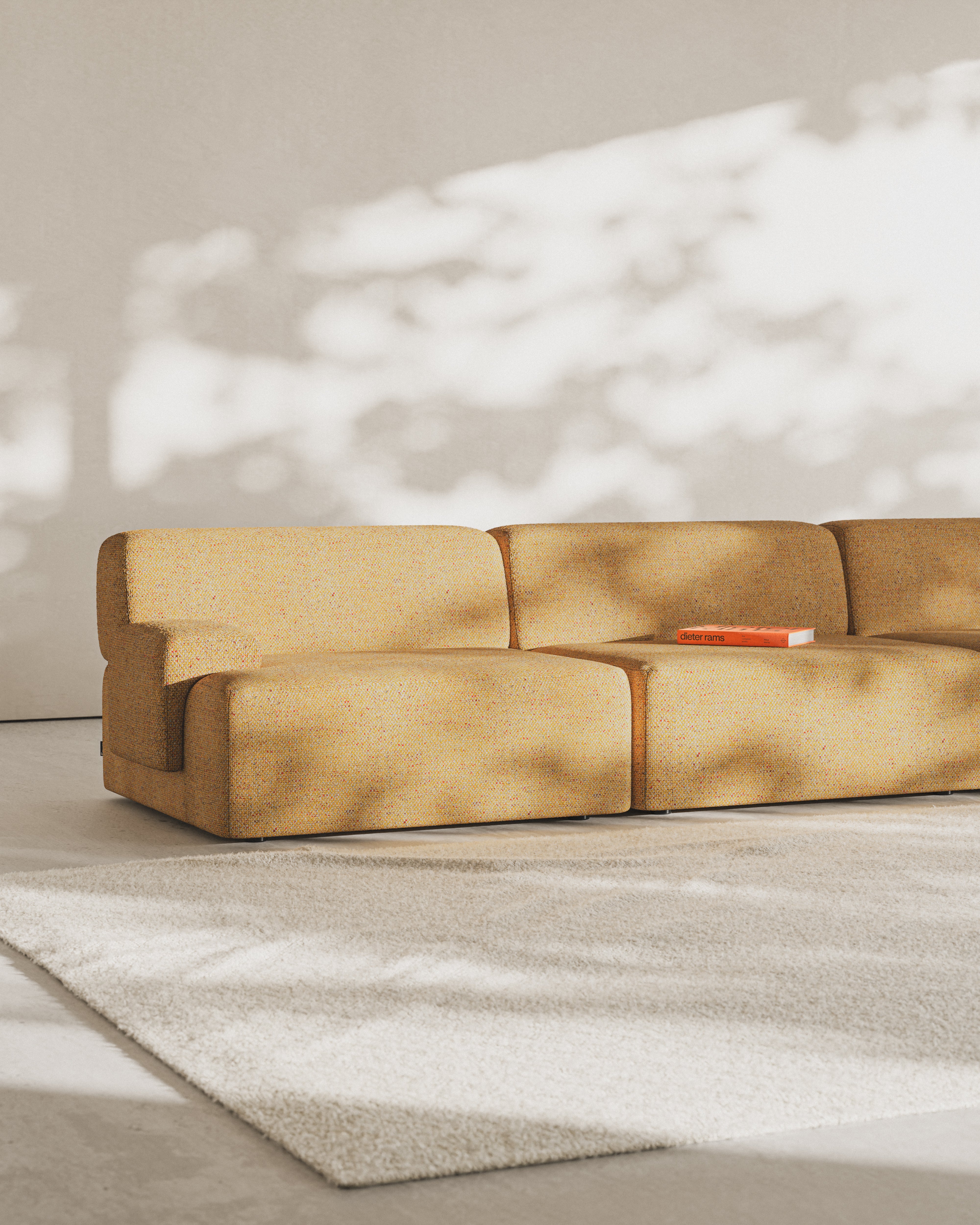 Modulares 3-Sitzer Sofa UMI herbstlich orange [Amelia]