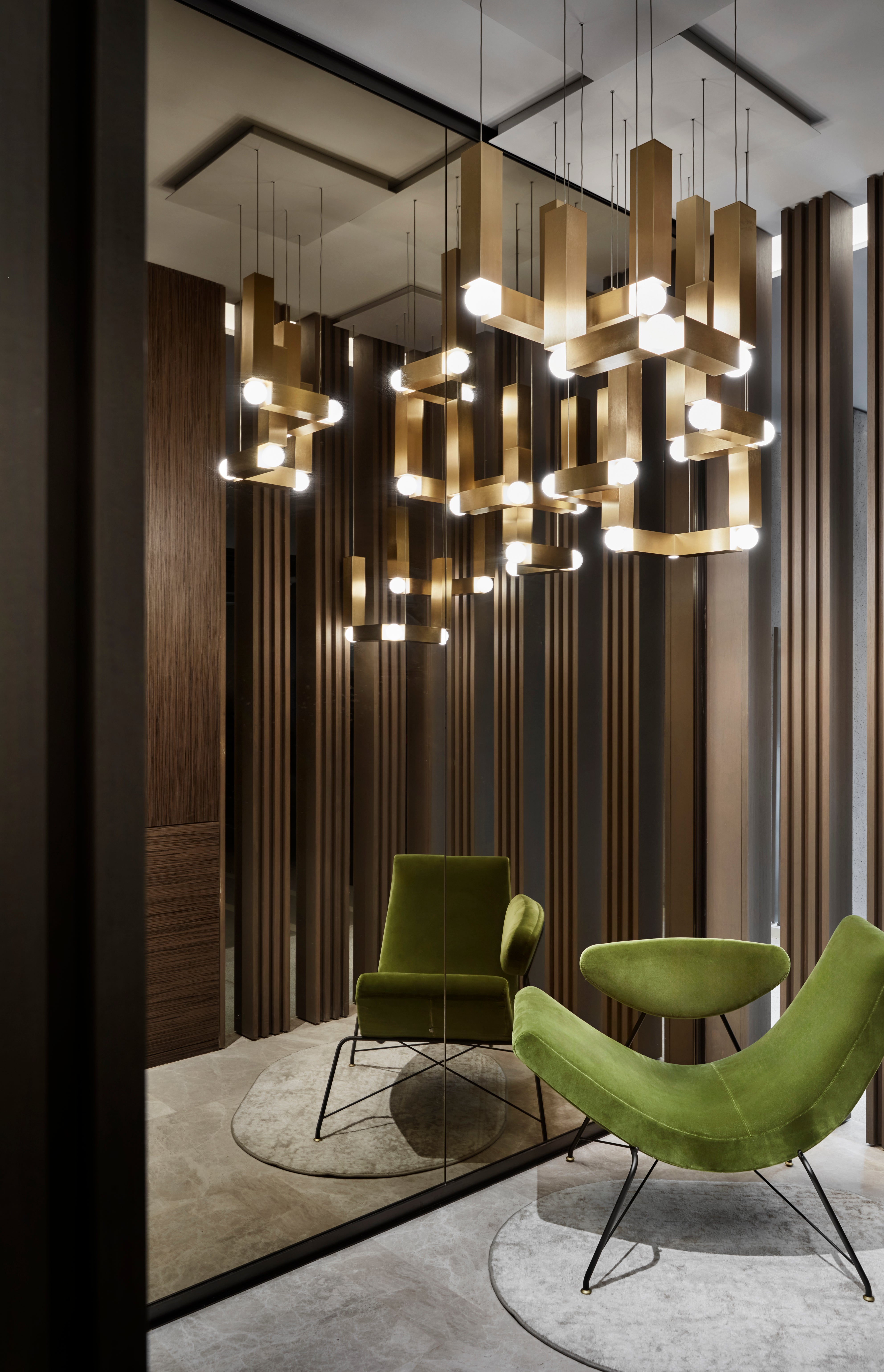 Lampa wisząca VESPER DUO opalowy klosz z brązowym wykończeniem