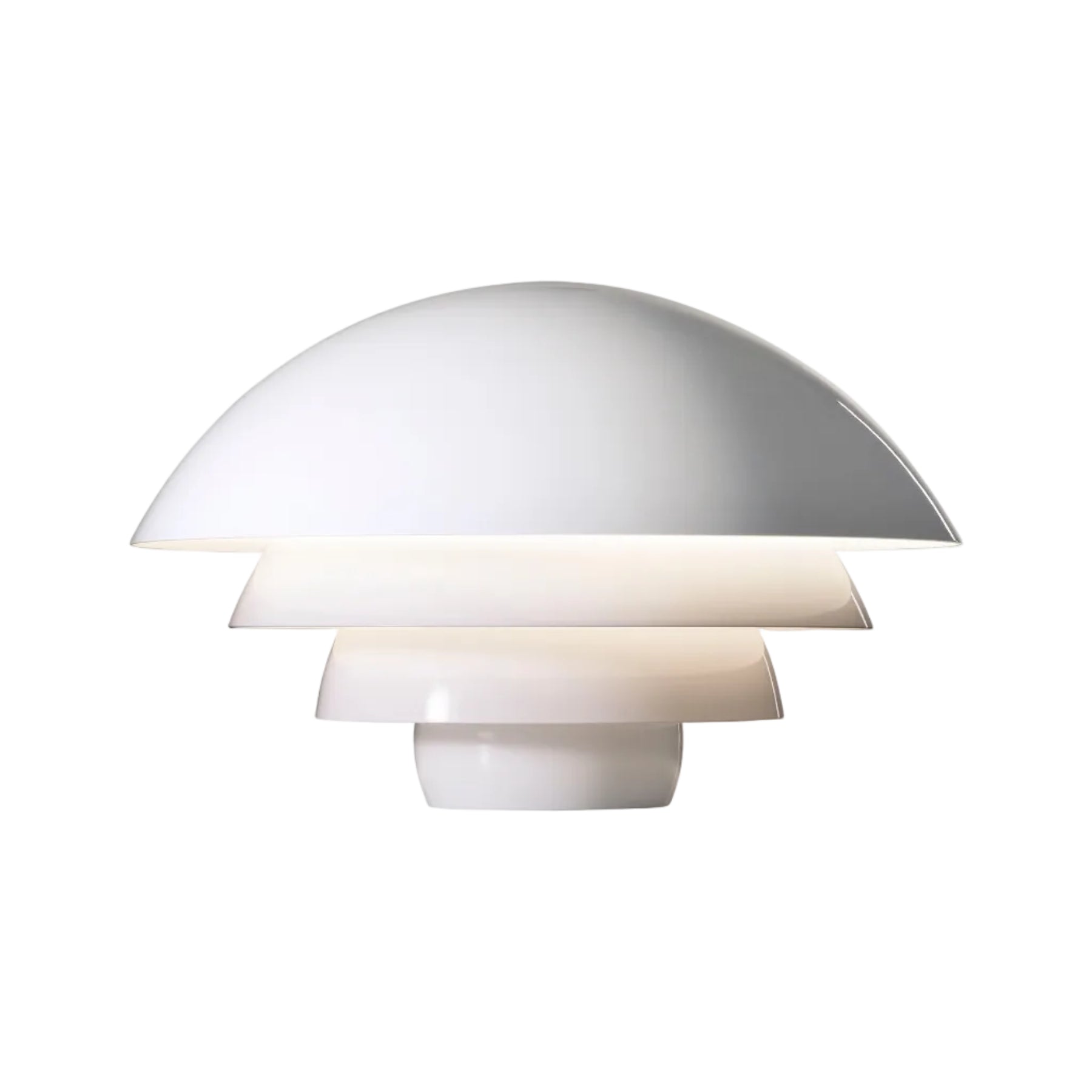 Lampa stołowa VISIERE połyskujący biały