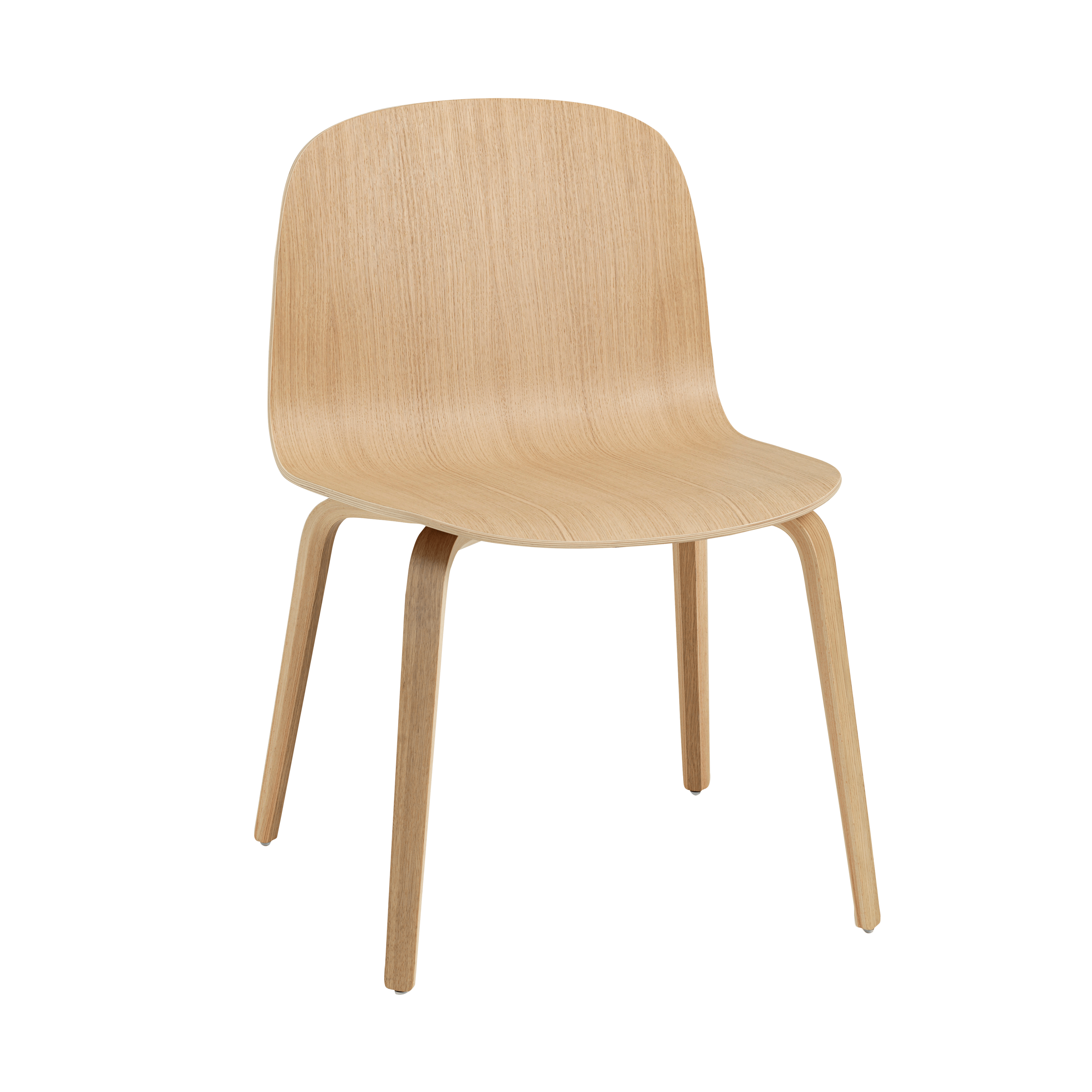 VISU WIDE Stuhl, personalisiert mit furnierter Sitzfläche