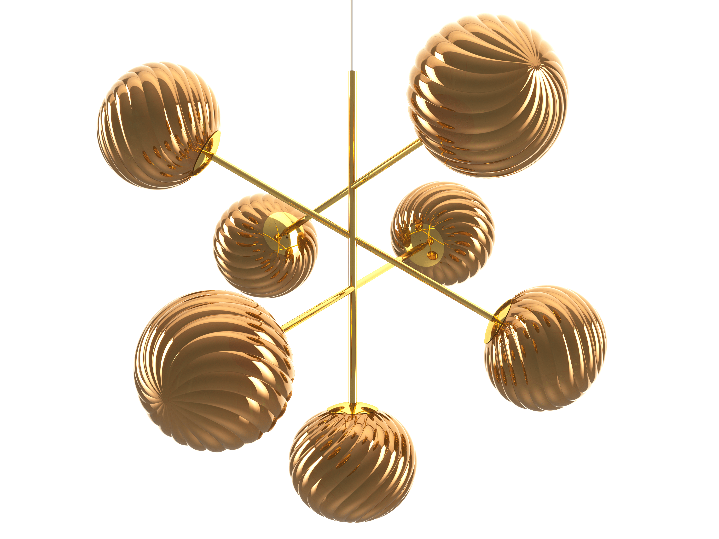 Pendelleuchte WHIRL GROSS gold