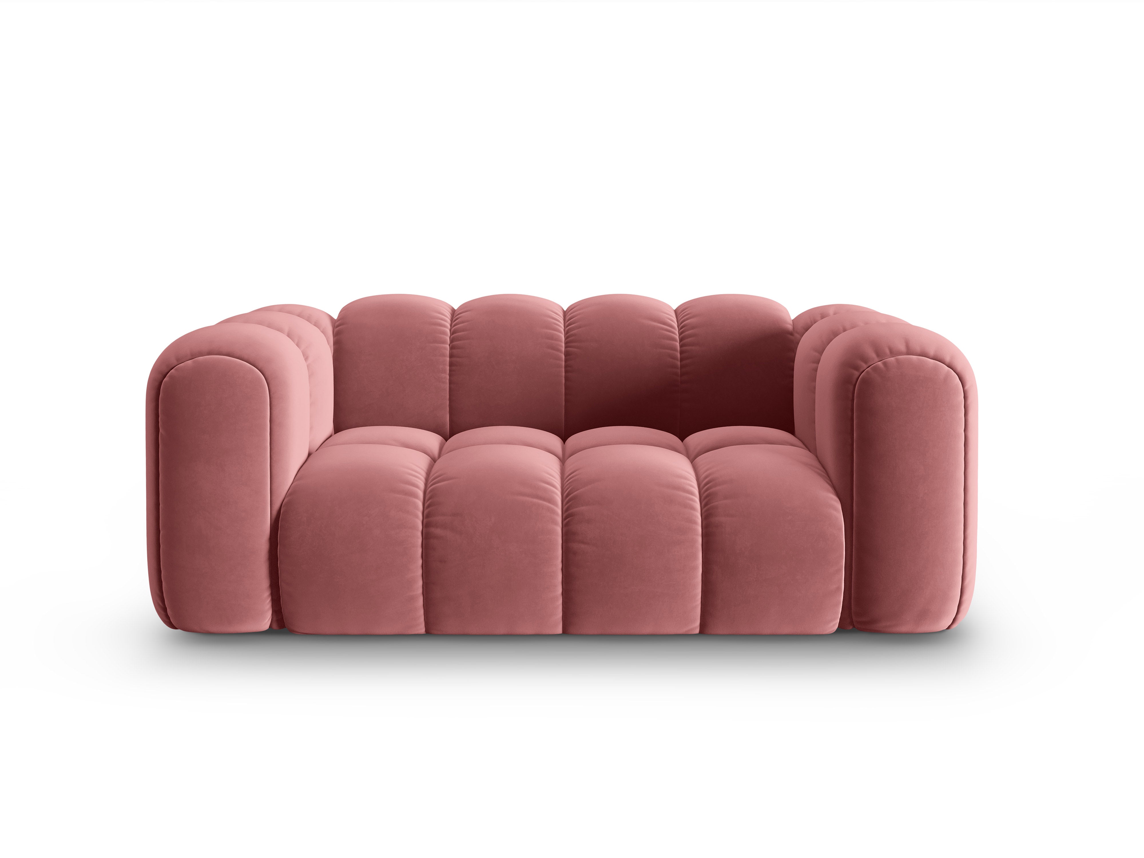 Sofa aksamitna 2-osobowa ASTRO różowy