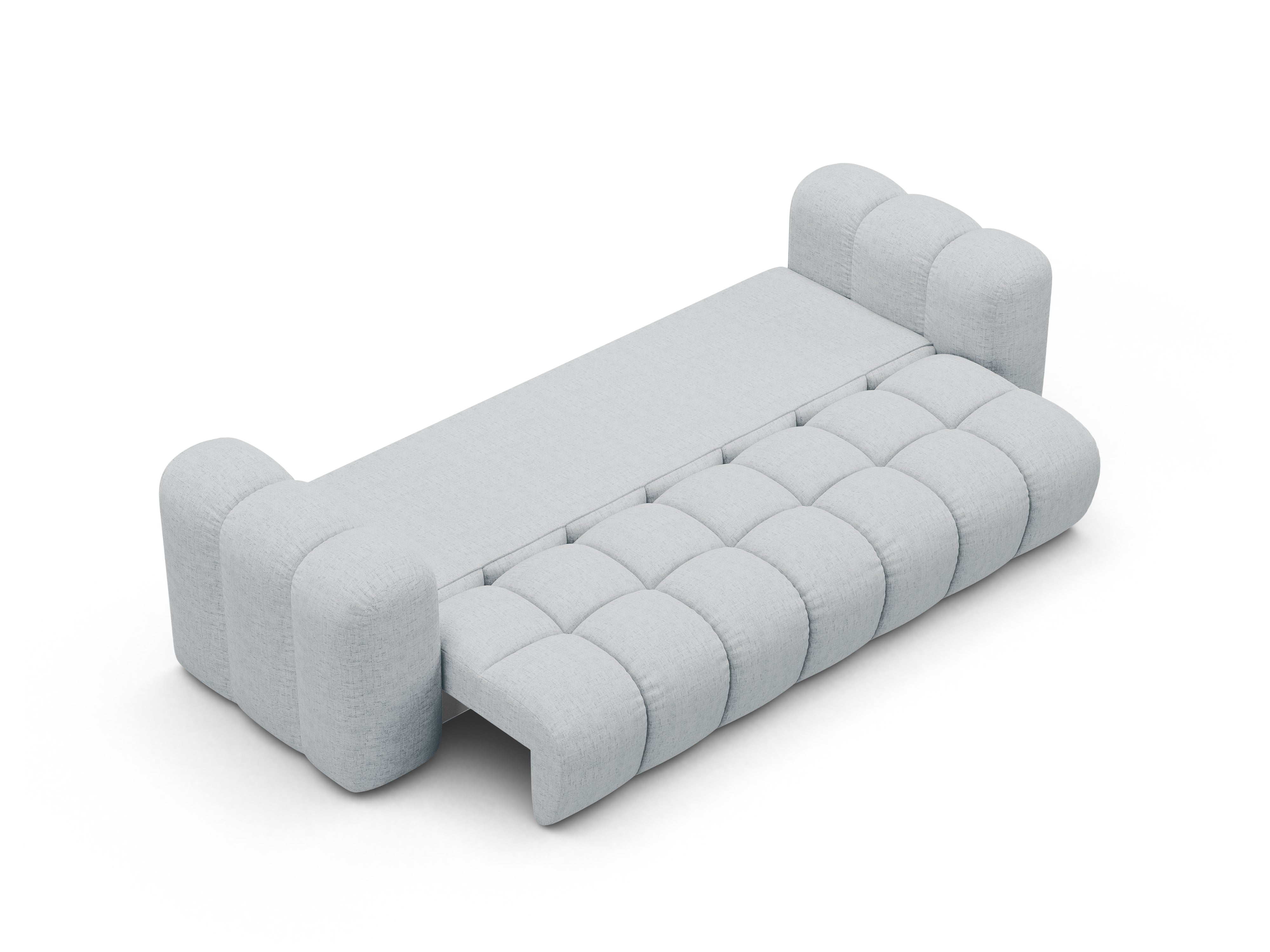 Sofa z funkcją spania ASTRO jasnoszary szenil