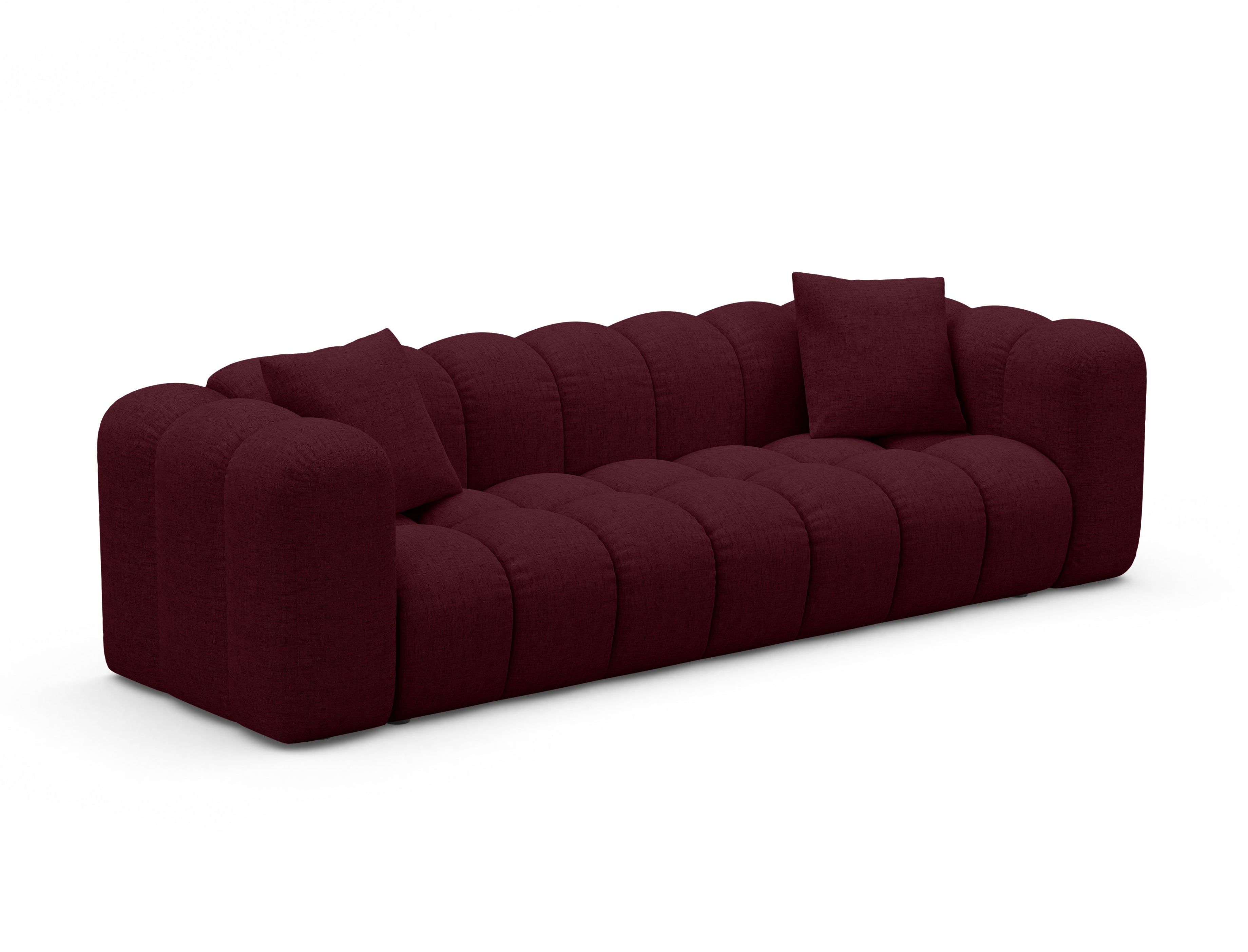 ASTRO Burgundy Chenille Sofa with Sleeping Function