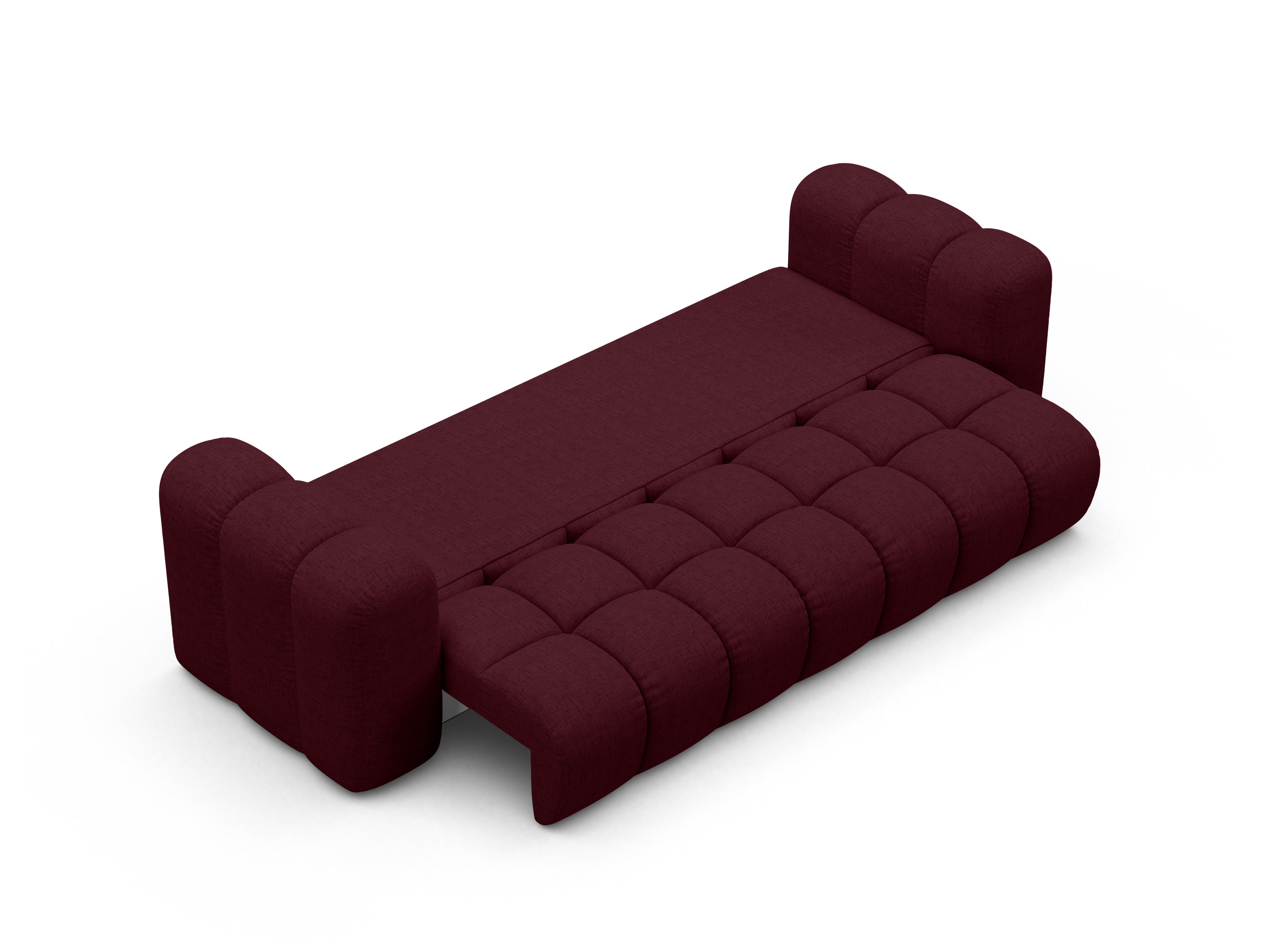 ASTRO Burgundy Chenille Sofa with Sleeping Function
