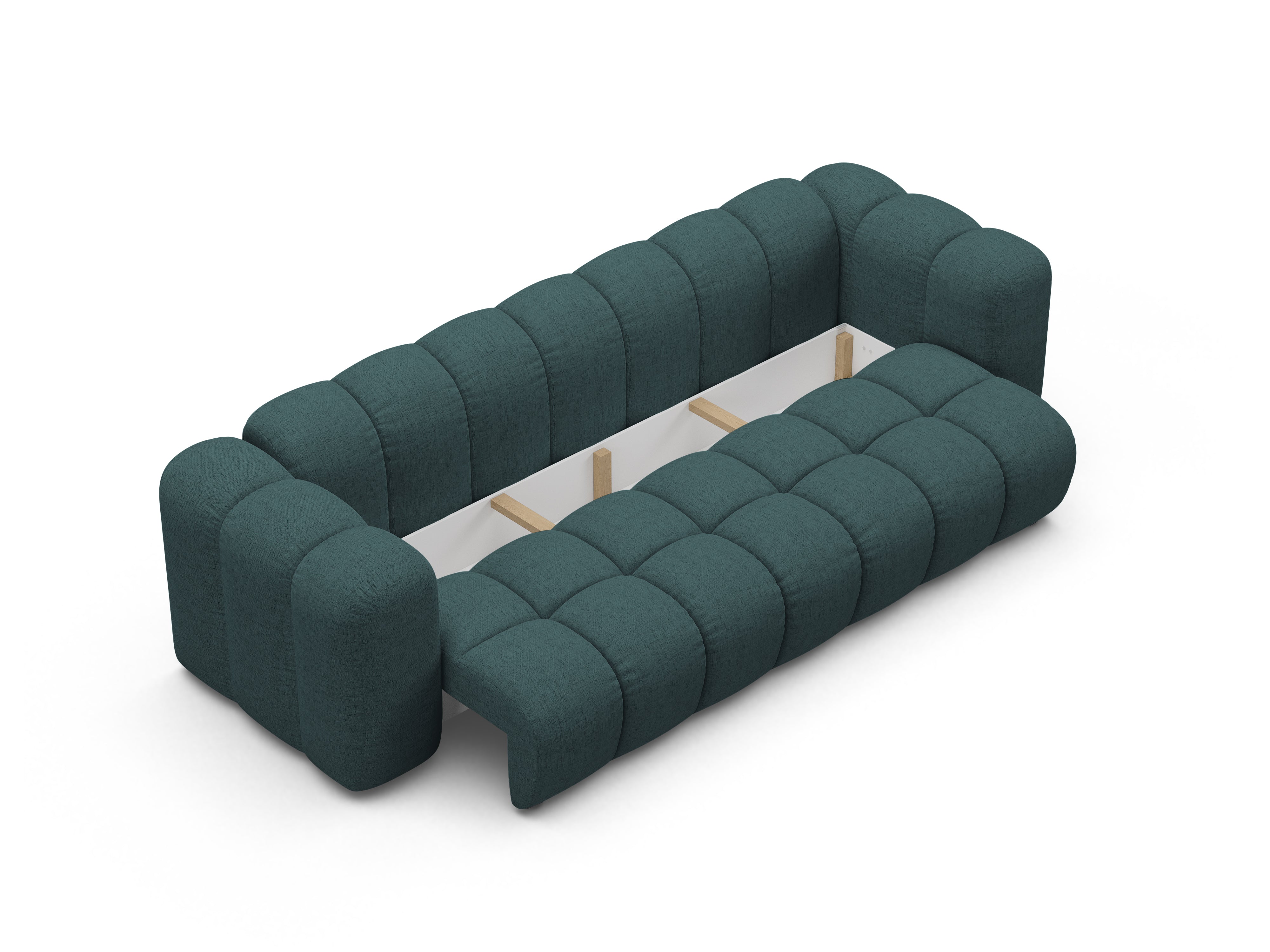 Sofa mit Schlaffunktion ASTRO türkis Chenille