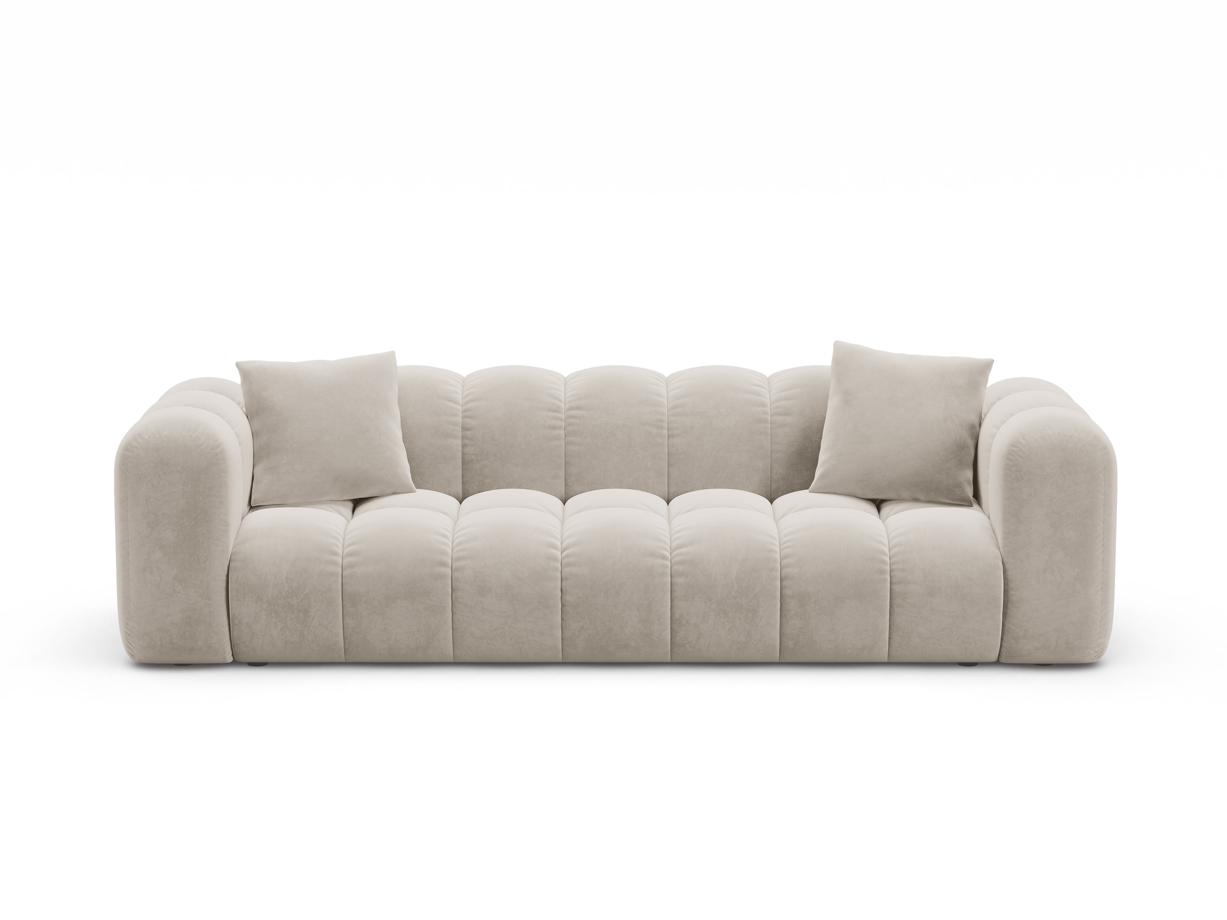 Sofa aksamitna z funkcją spania ASTRO ecru