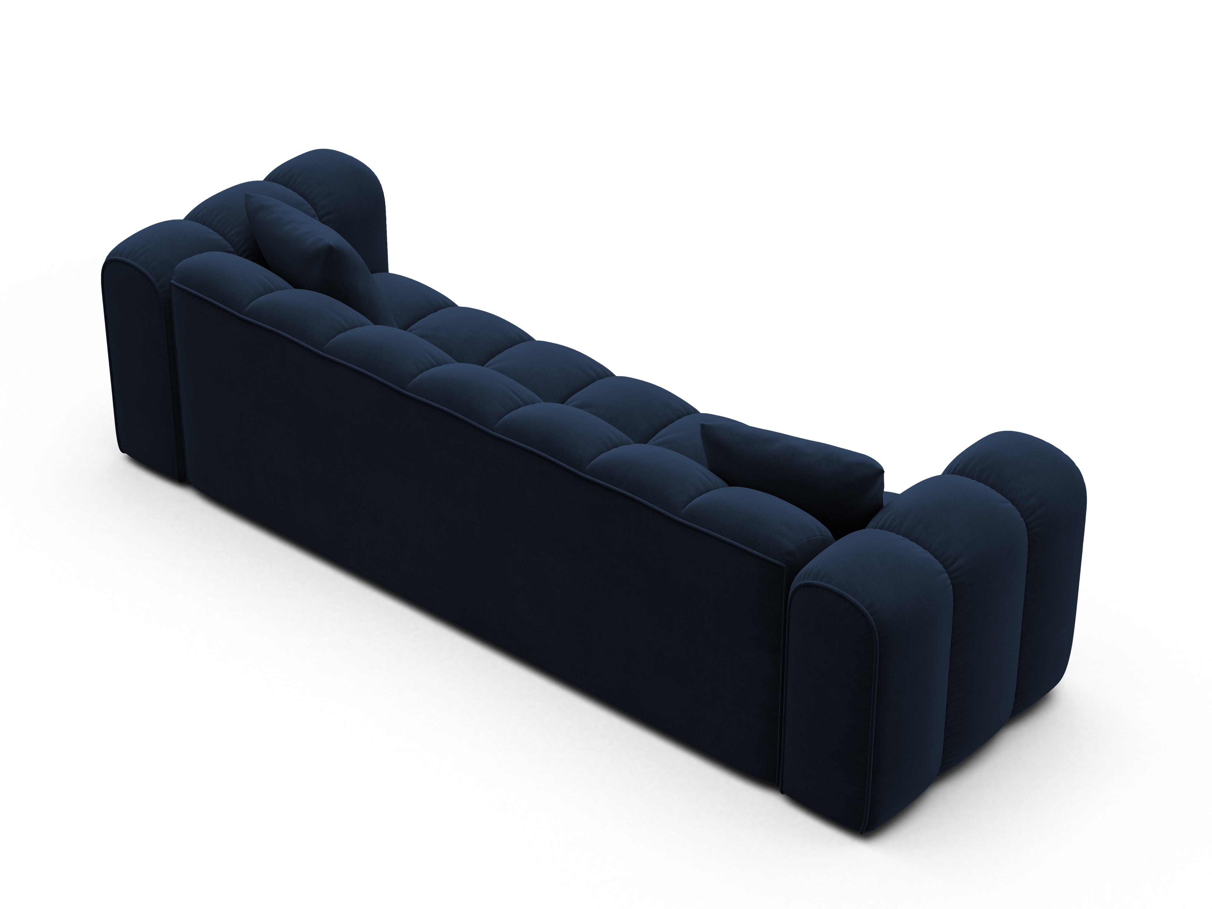 Sofa aksamitna z funkcją spania ASTRO granat królewski