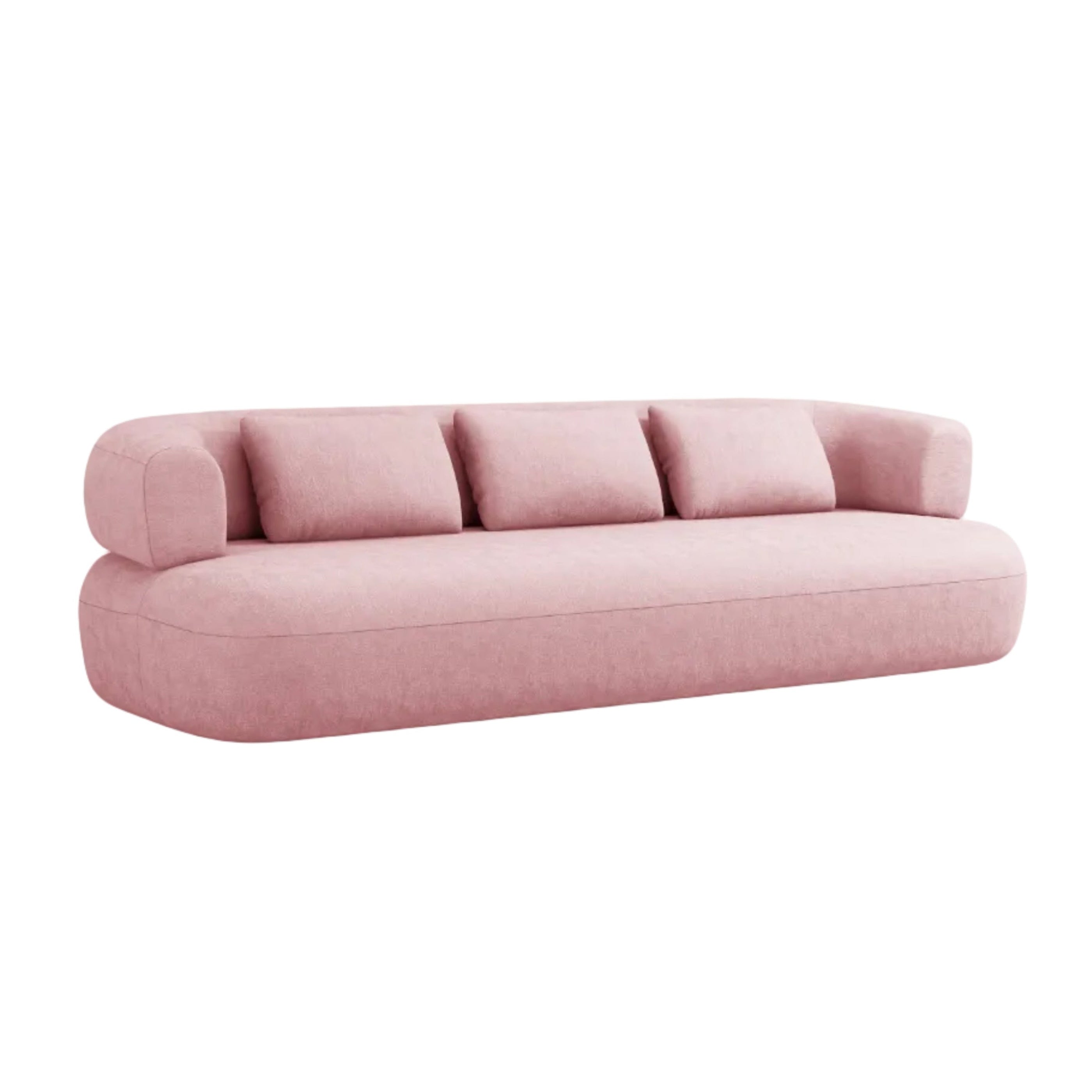 Sofa 3,5-osobowa ALDRIN różowy szenil
