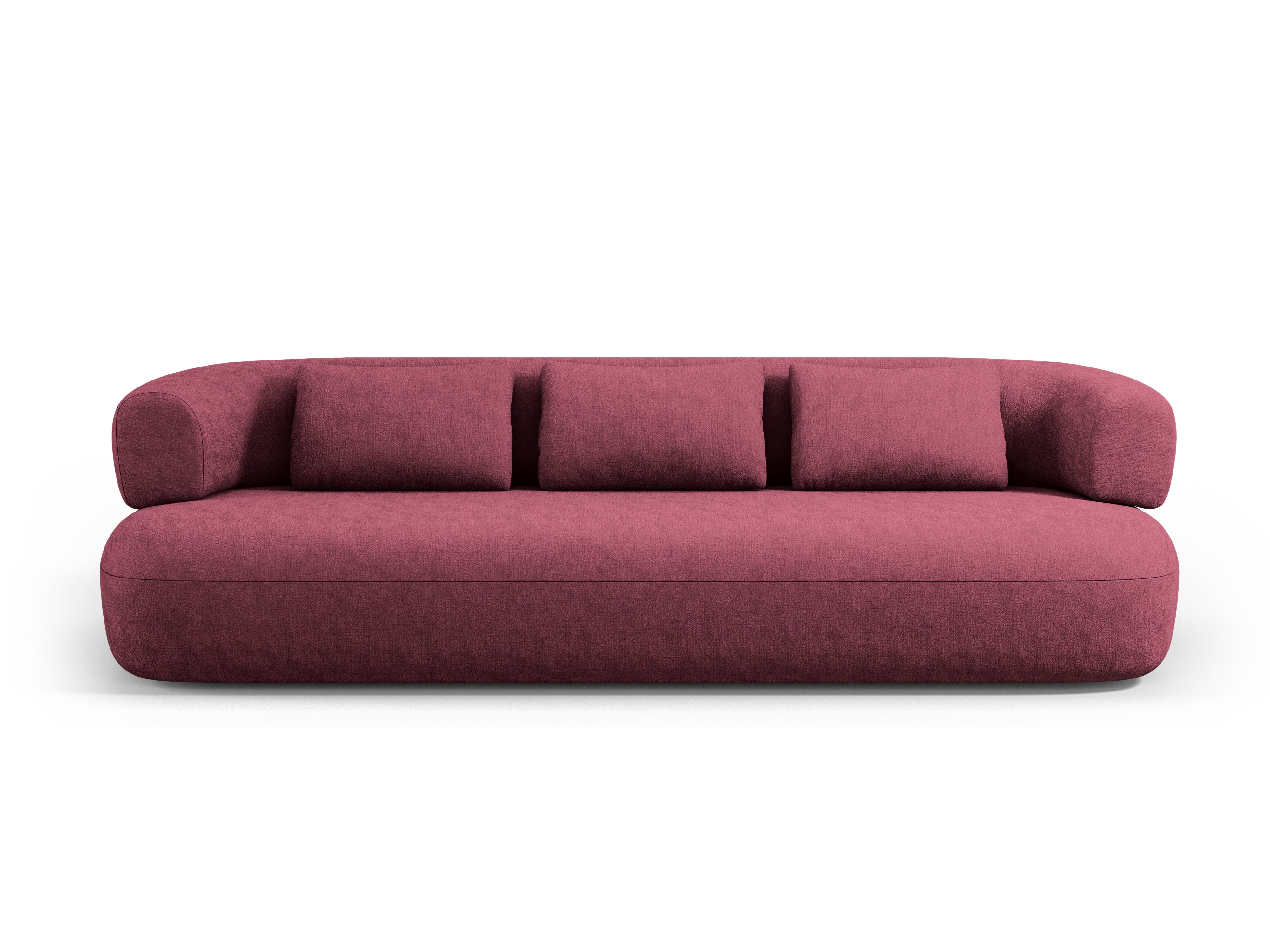 Sofa 3,5-osobowa ALDRIN karmazynowy szenil