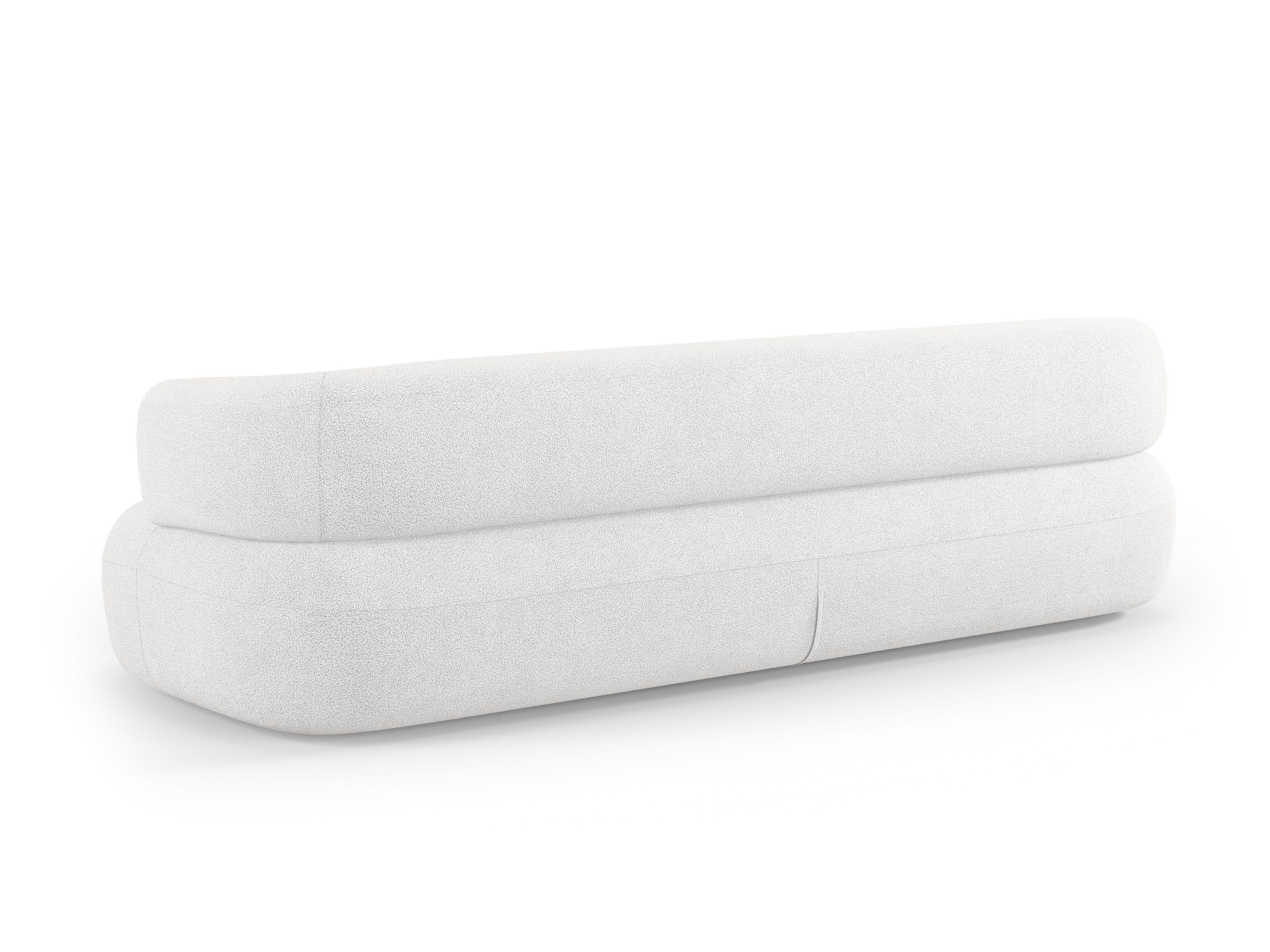 Sofa 3,5-osobowa ALDRIN biały boucle
