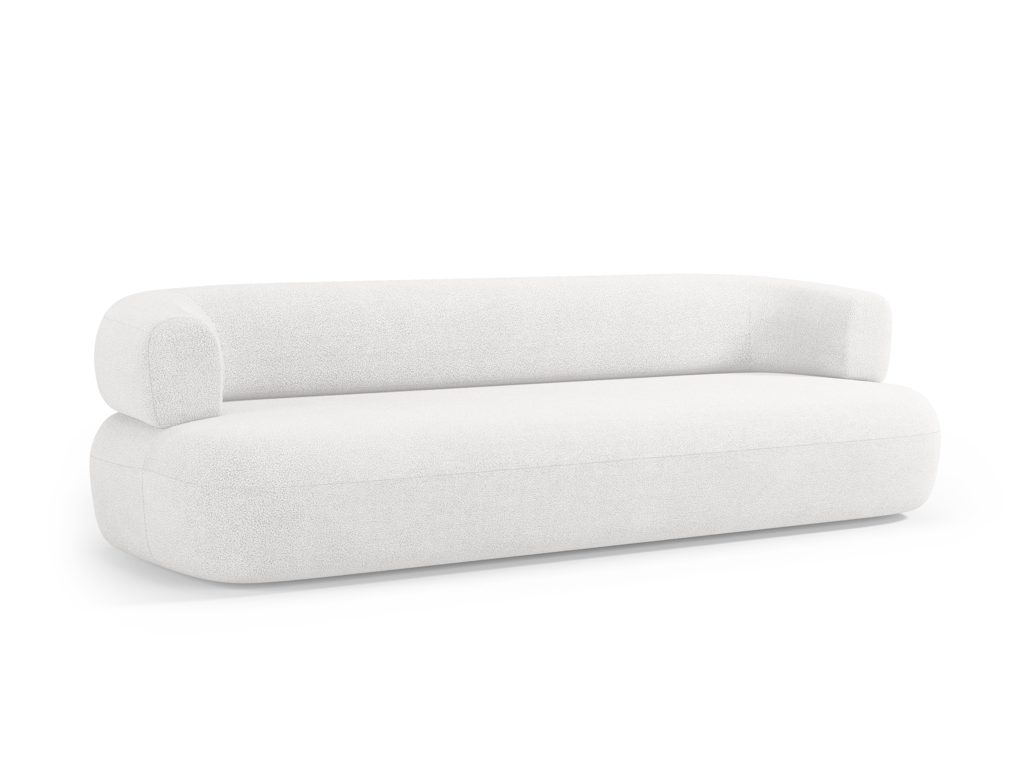 Sofa 3,5-osobowa ALDRIN biały boucle
