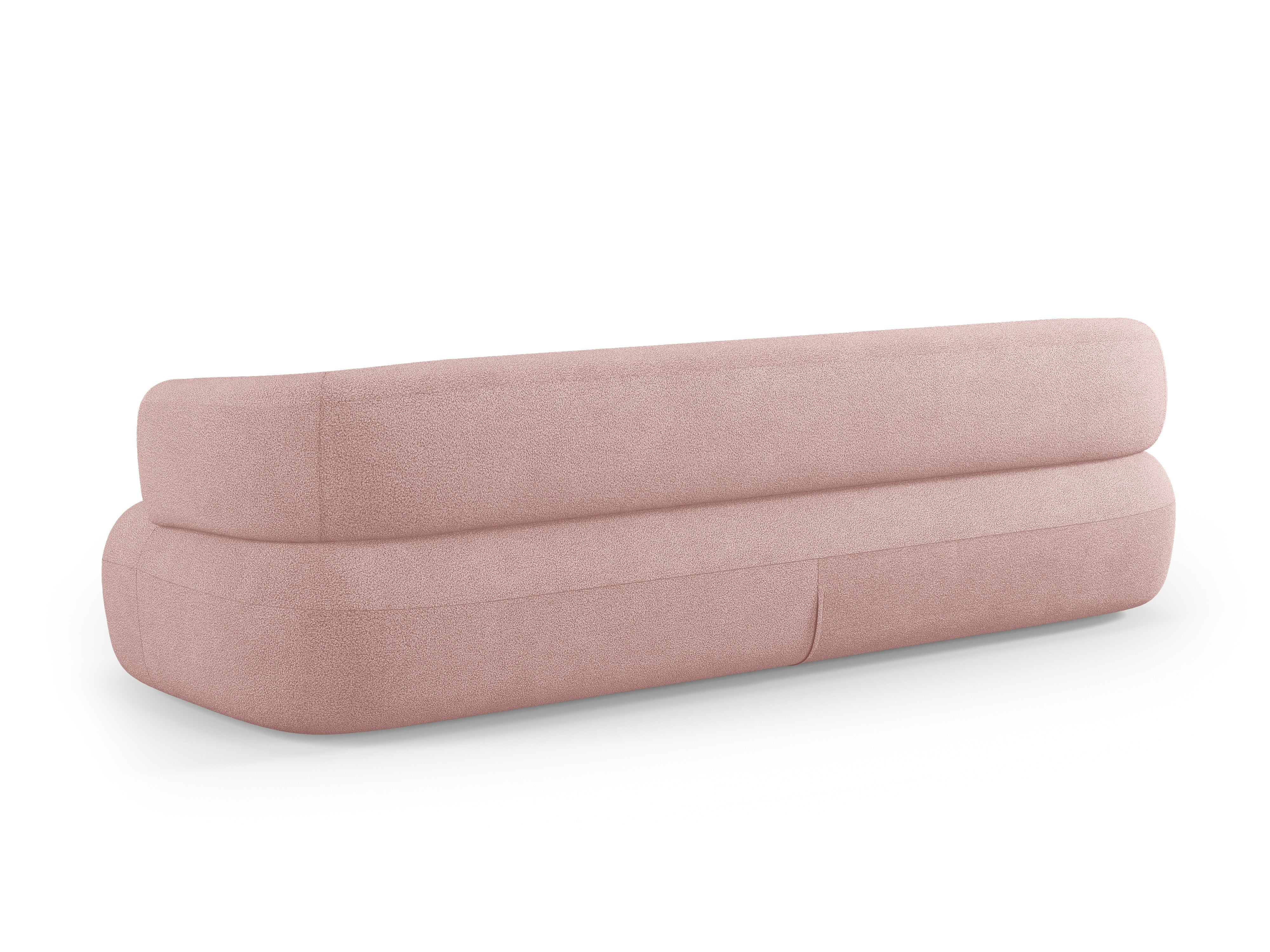 Sofa 3,5-osobowa ALDRIN pudrowy róż boucle