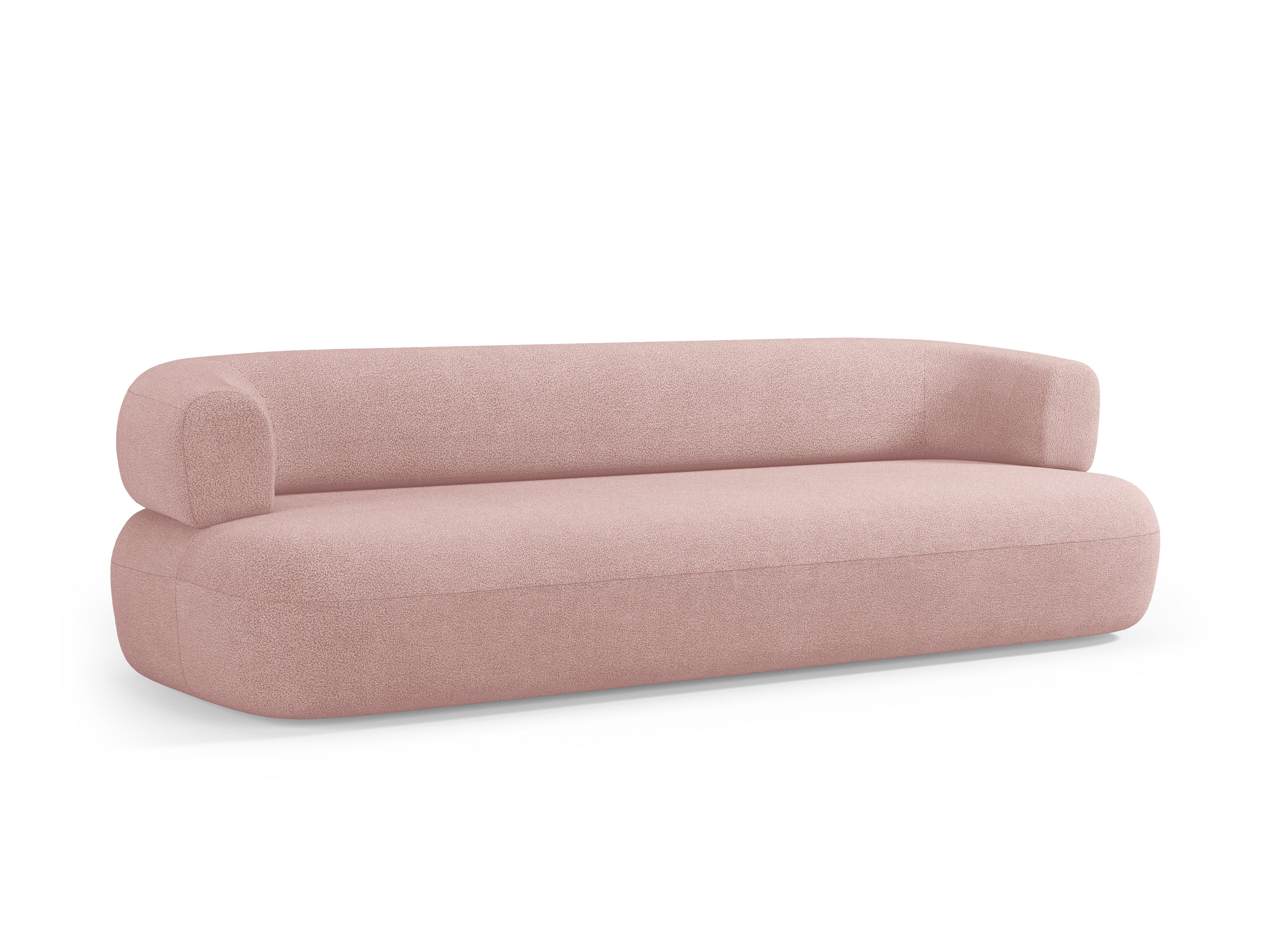 Sofa 3,5-osobowa ALDRIN pudrowy róż boucle