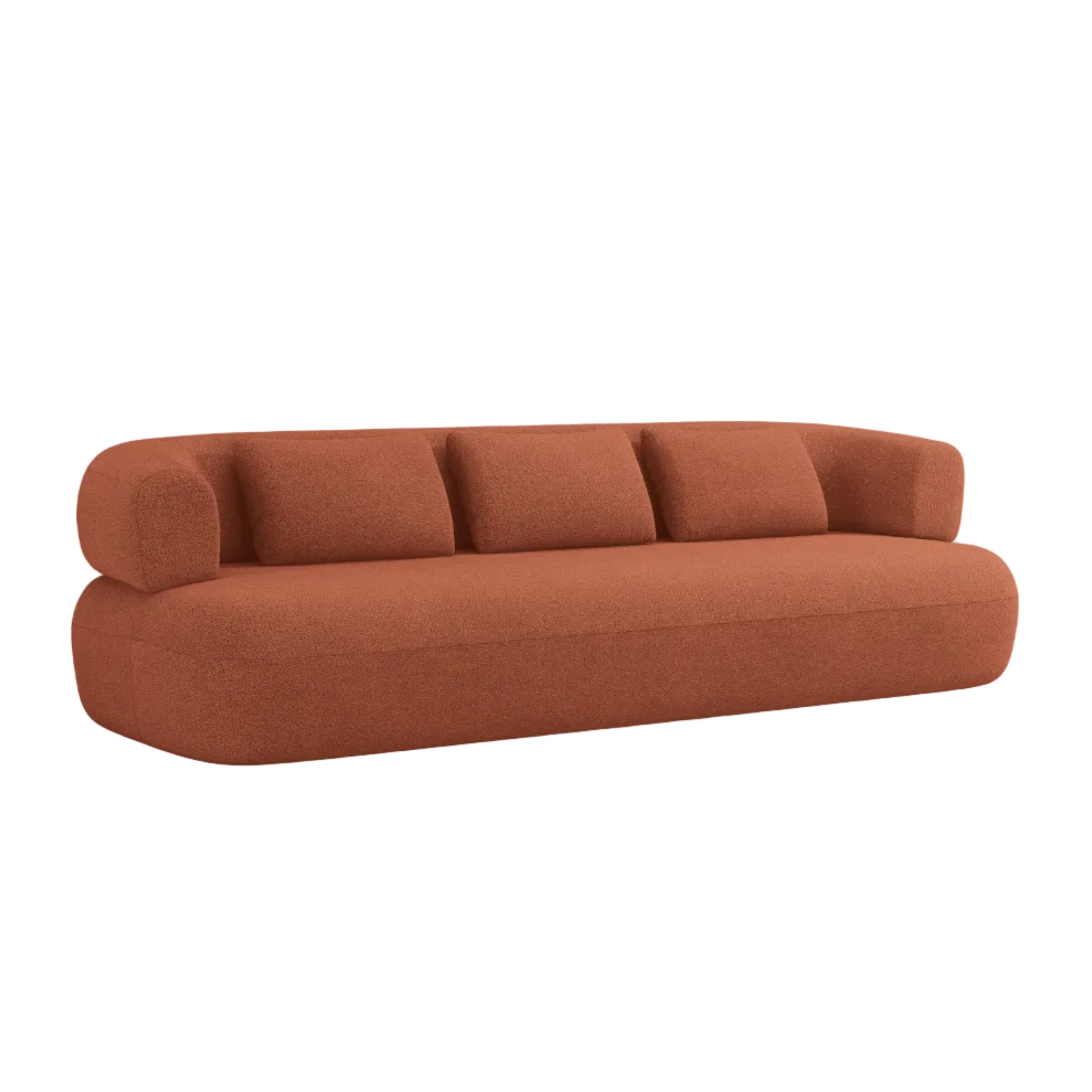 Sofa 3,5-osobowa ALDRIN ceglany boucle