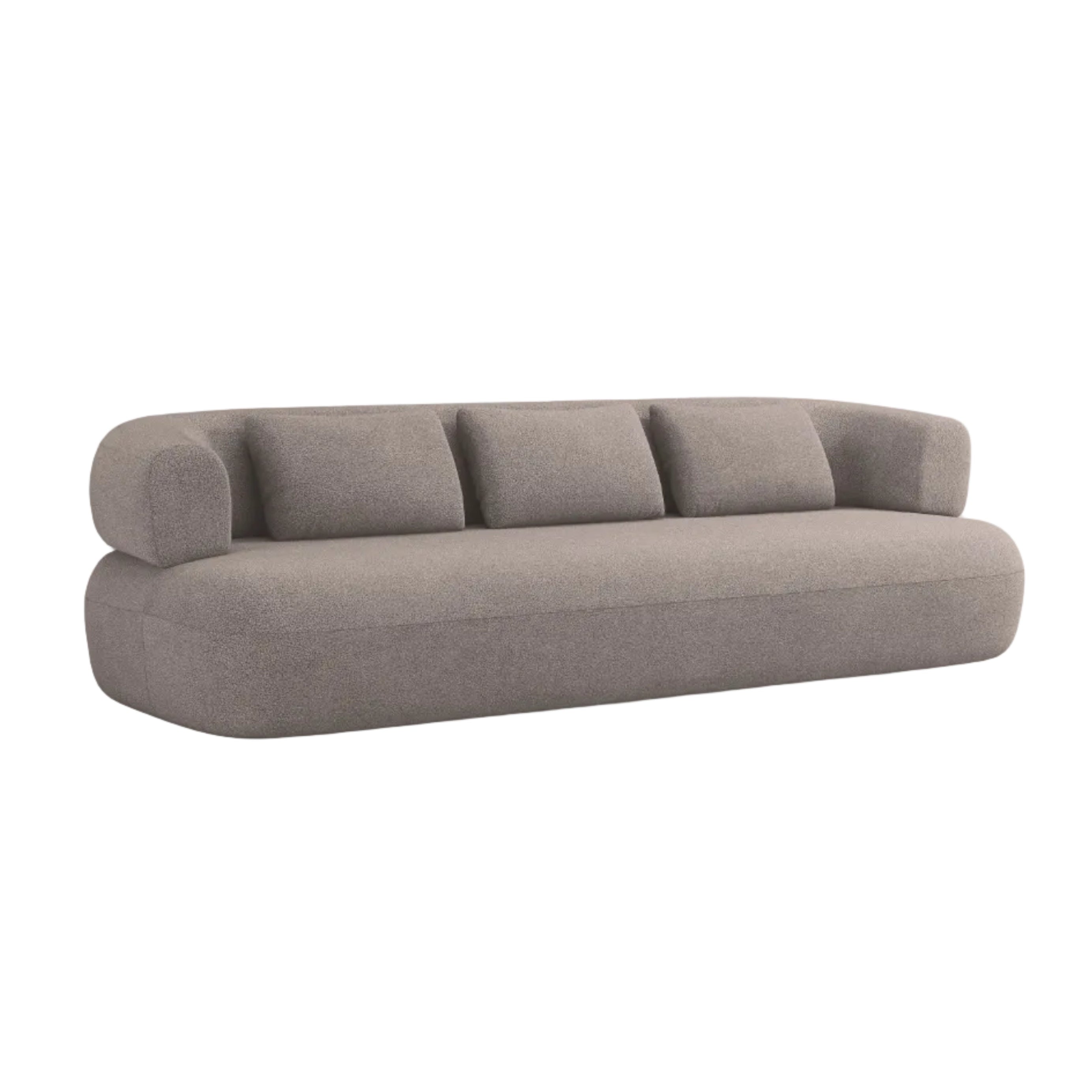 Sofa 3,5-osobowa ALDRIN jasnobrązowy boucle