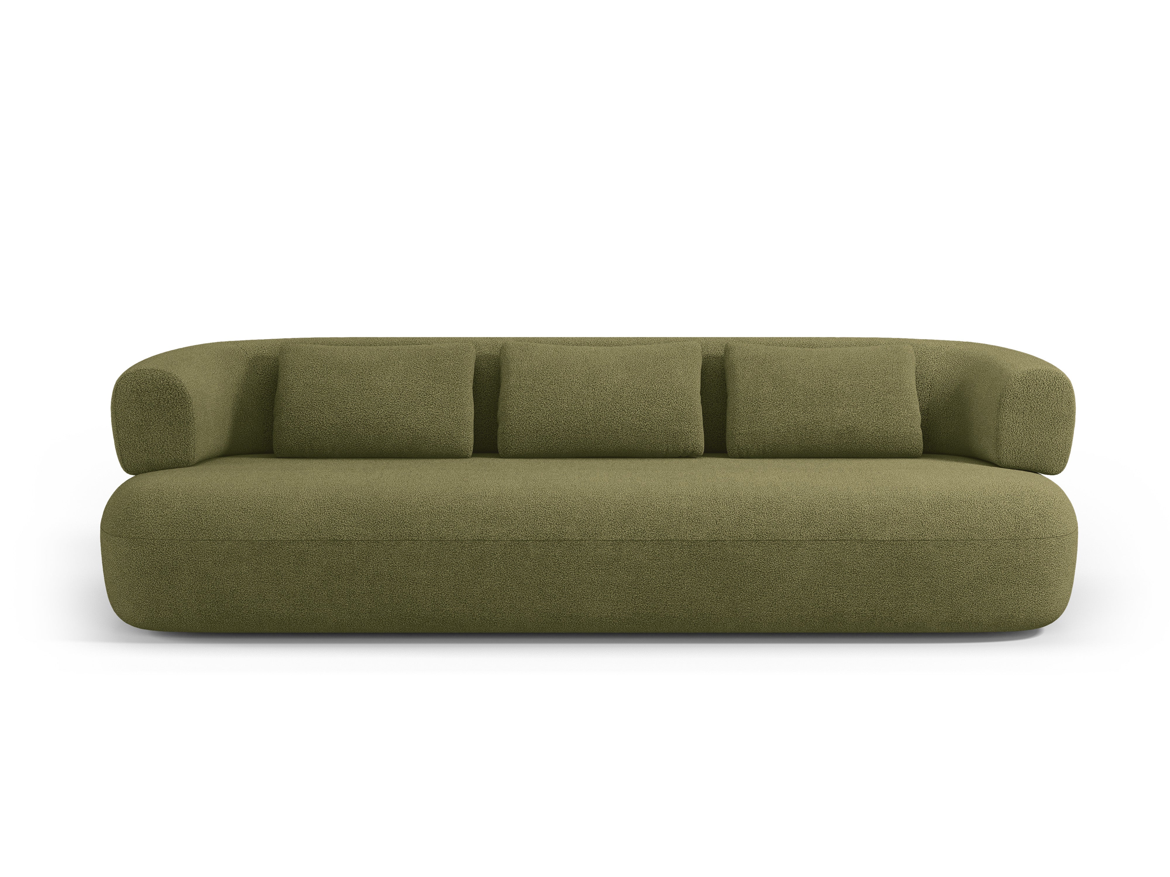 Sofa 3,5-osobowa ALDRIN zielony boucle