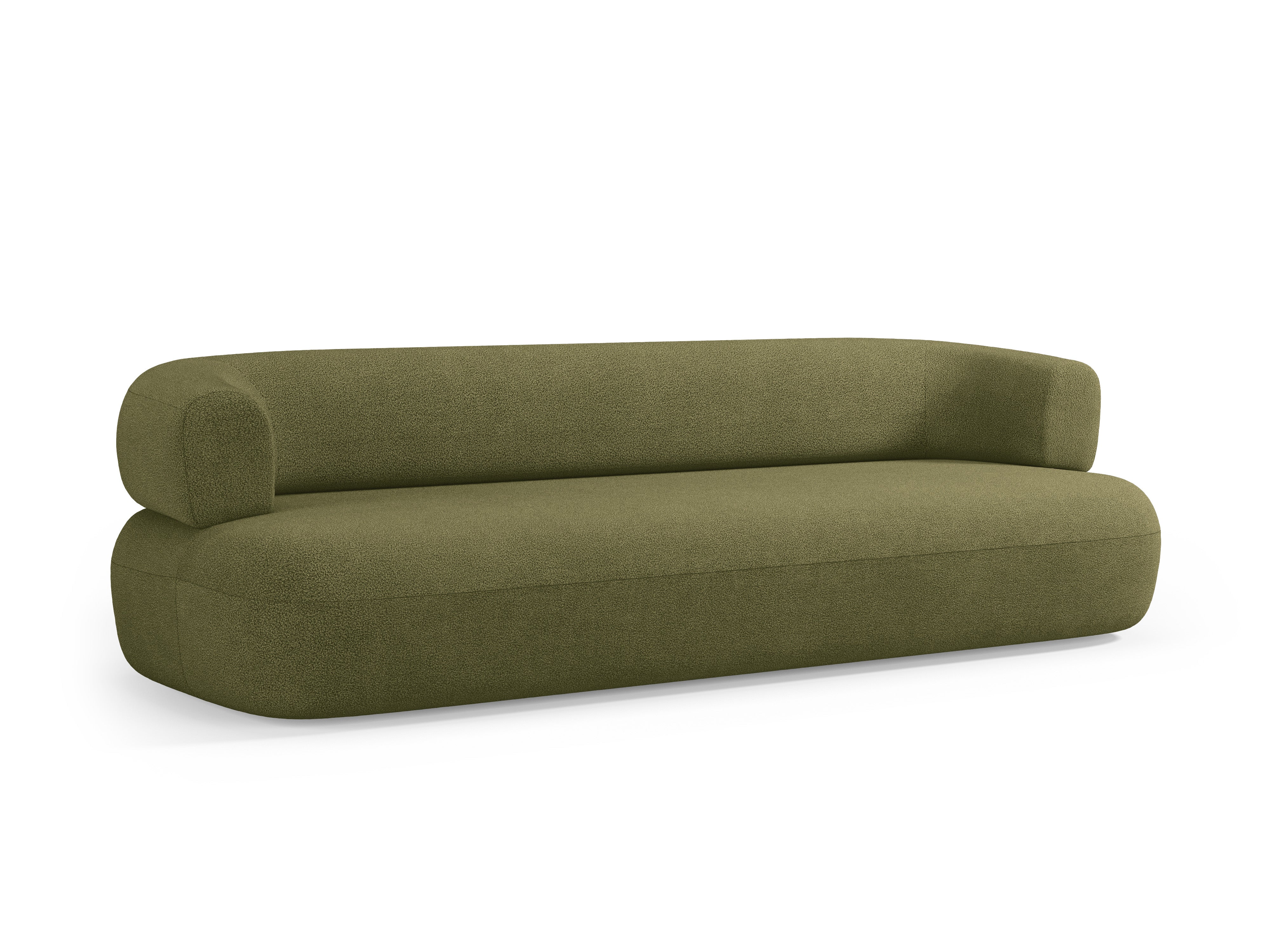 Sofa 3,5-osobowa ALDRIN zielony boucle