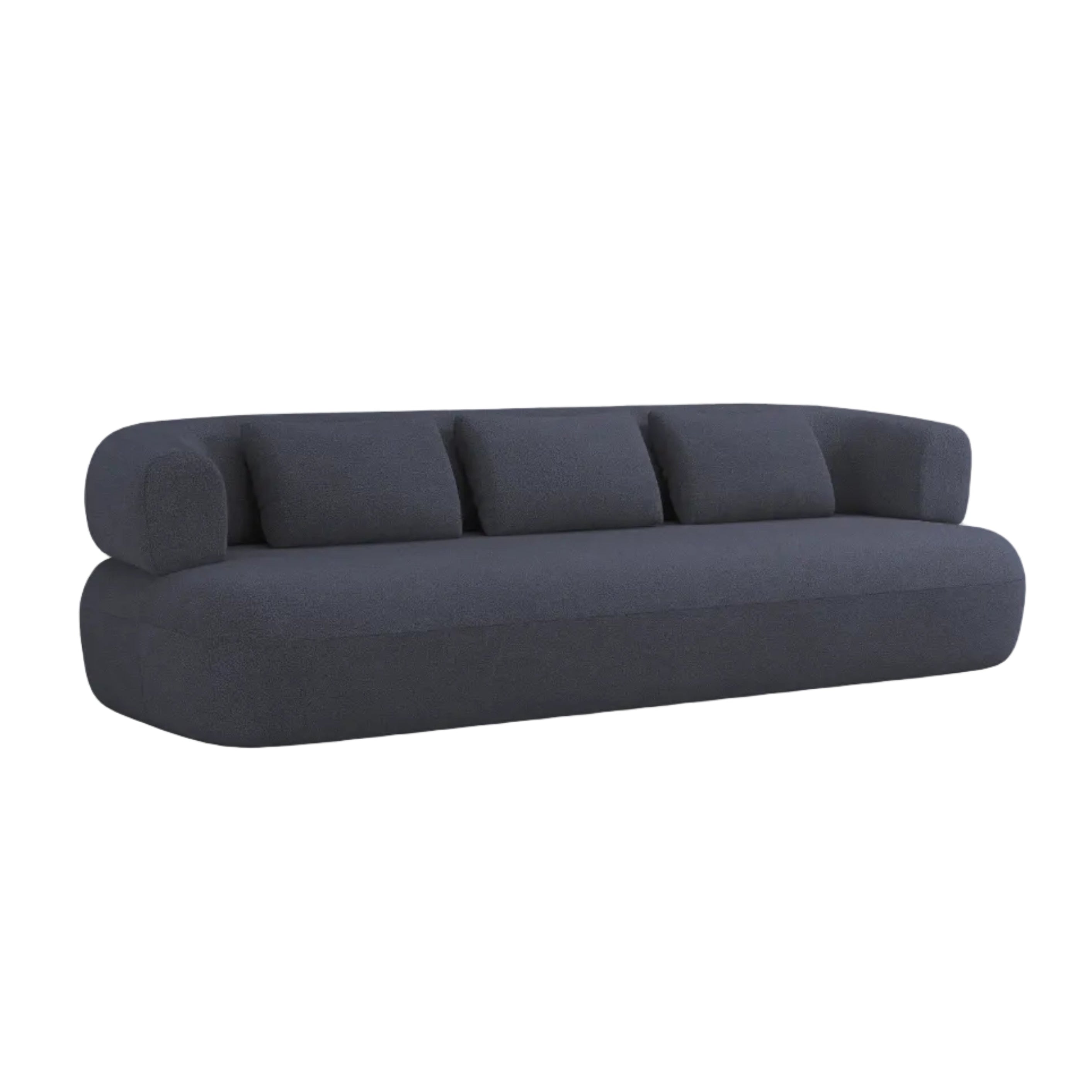 Sofa 3,5-osobowa ALDRIN granatowy boucle