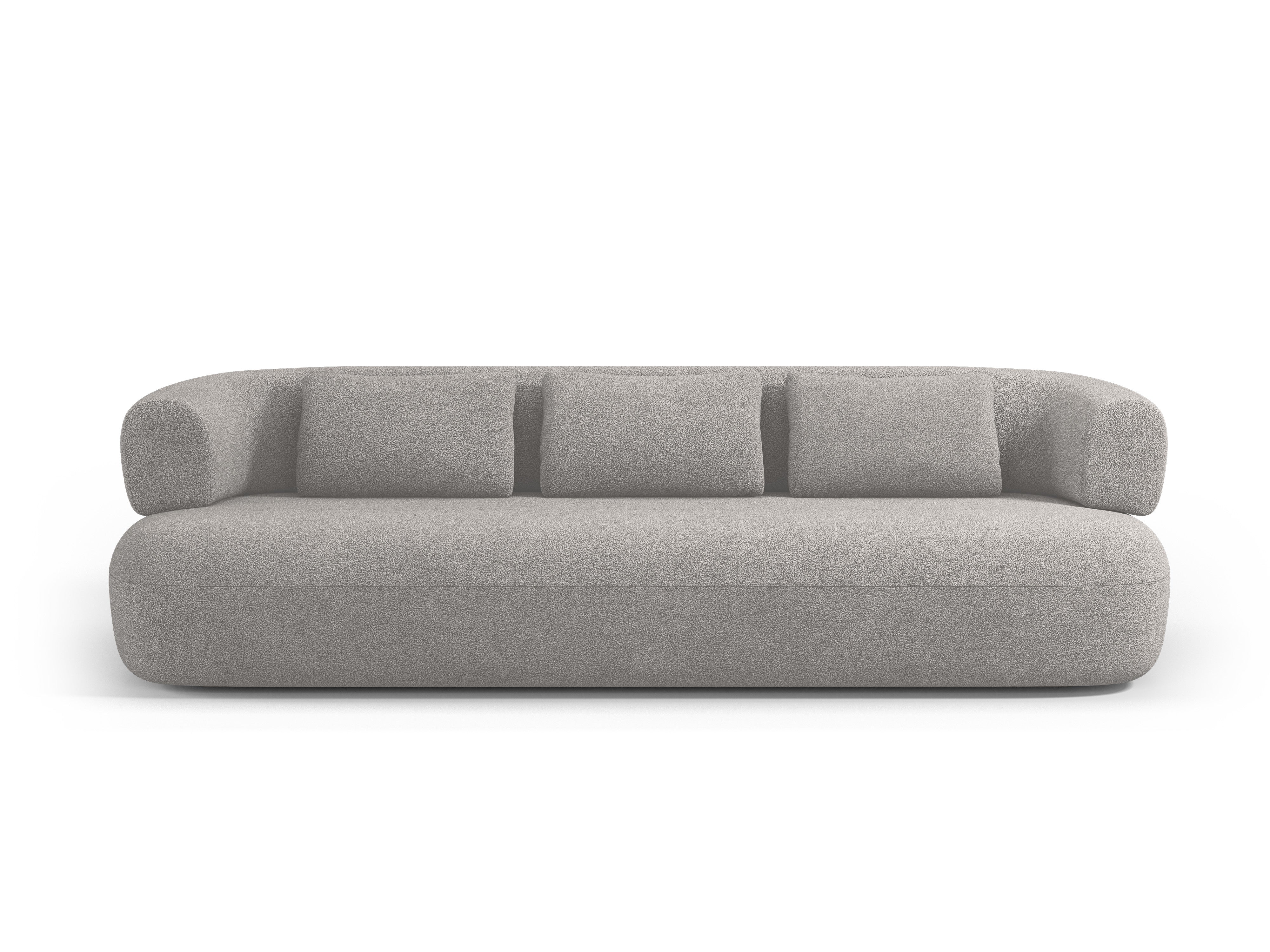 Sofa 3,5-osobowa ALDRIN jasnoszary boucle
