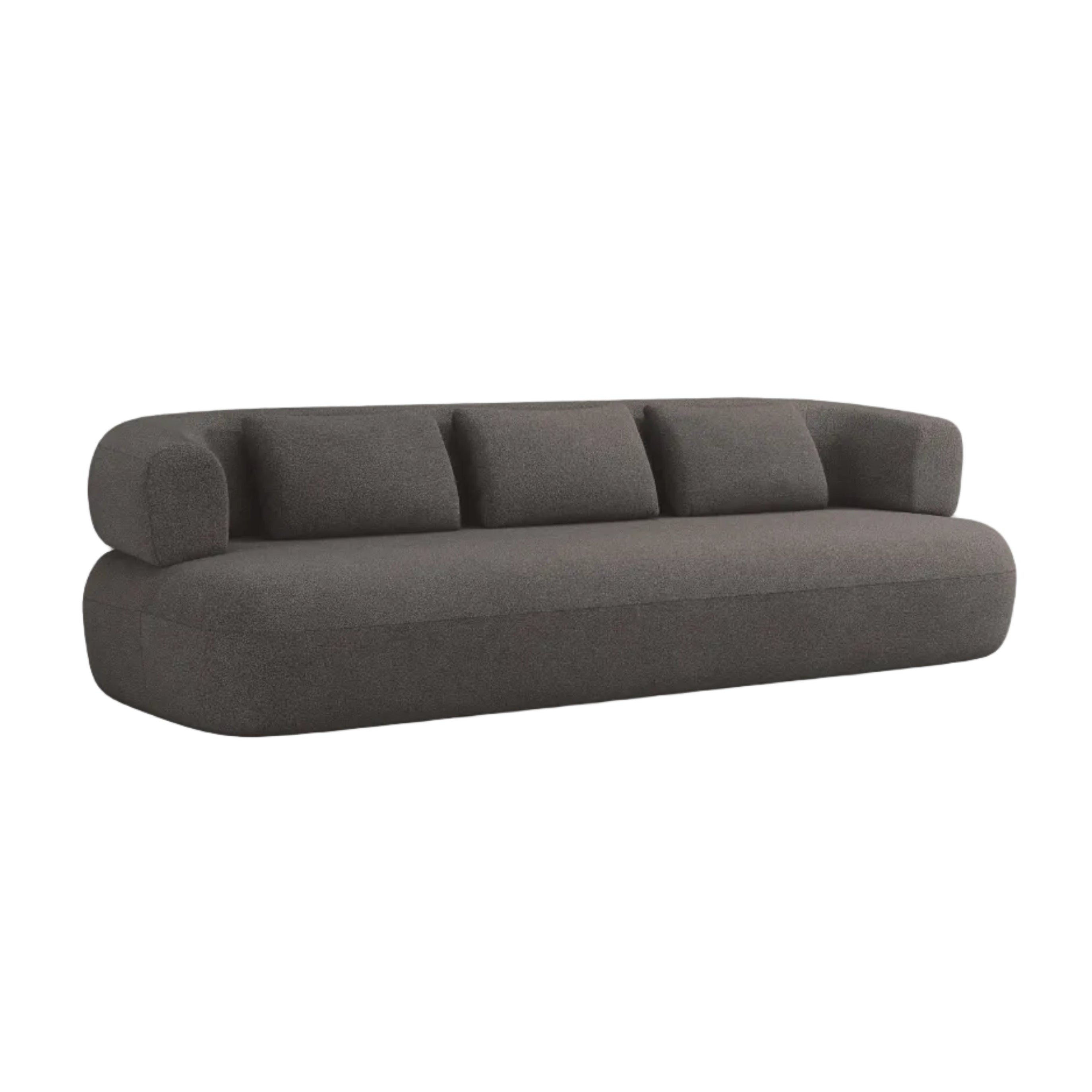 Sofa 3,5-osobowa ALDRIN szary boucle