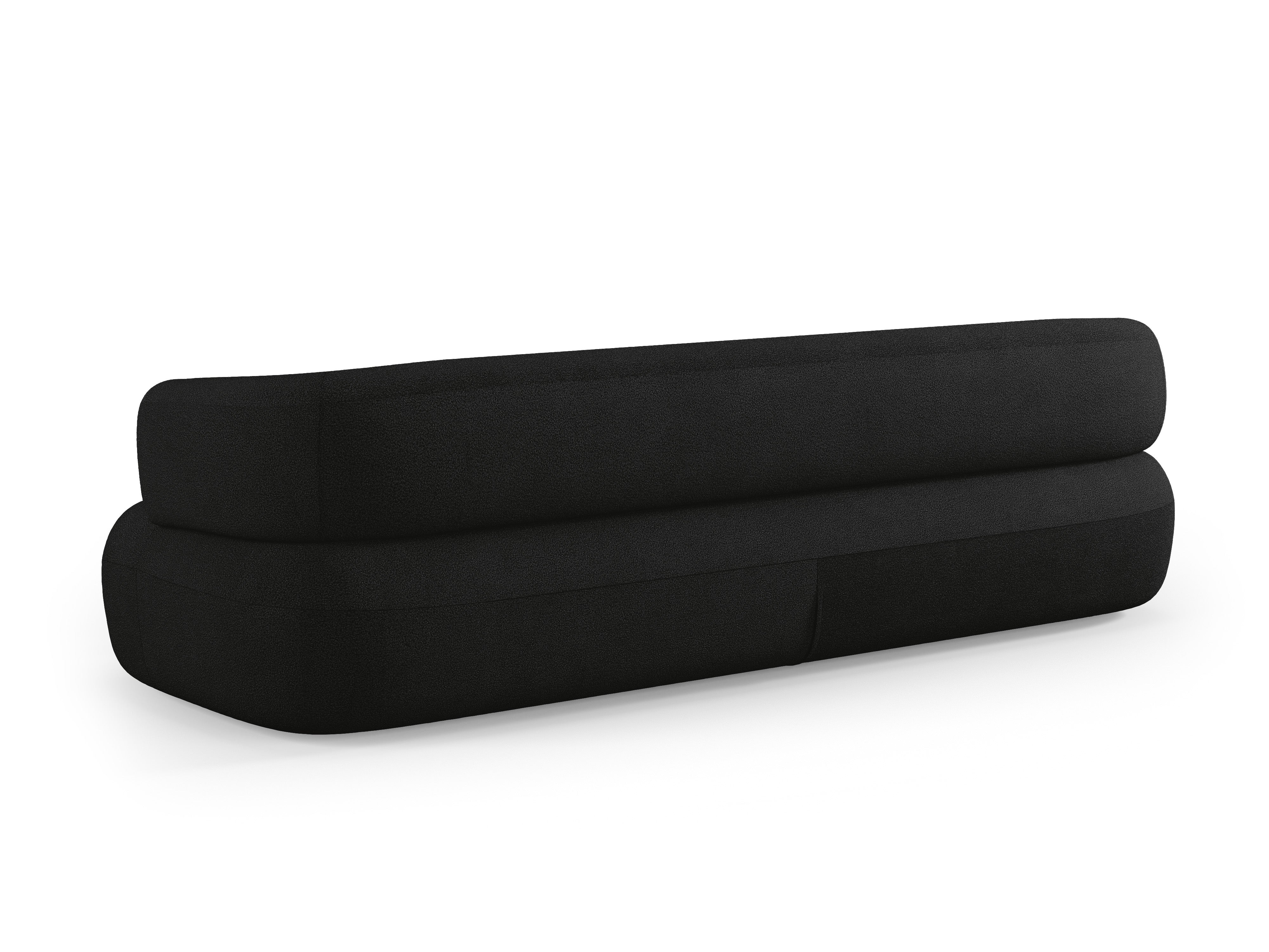 Sofa 3,5-osobowa ALDRIN czarny boucle