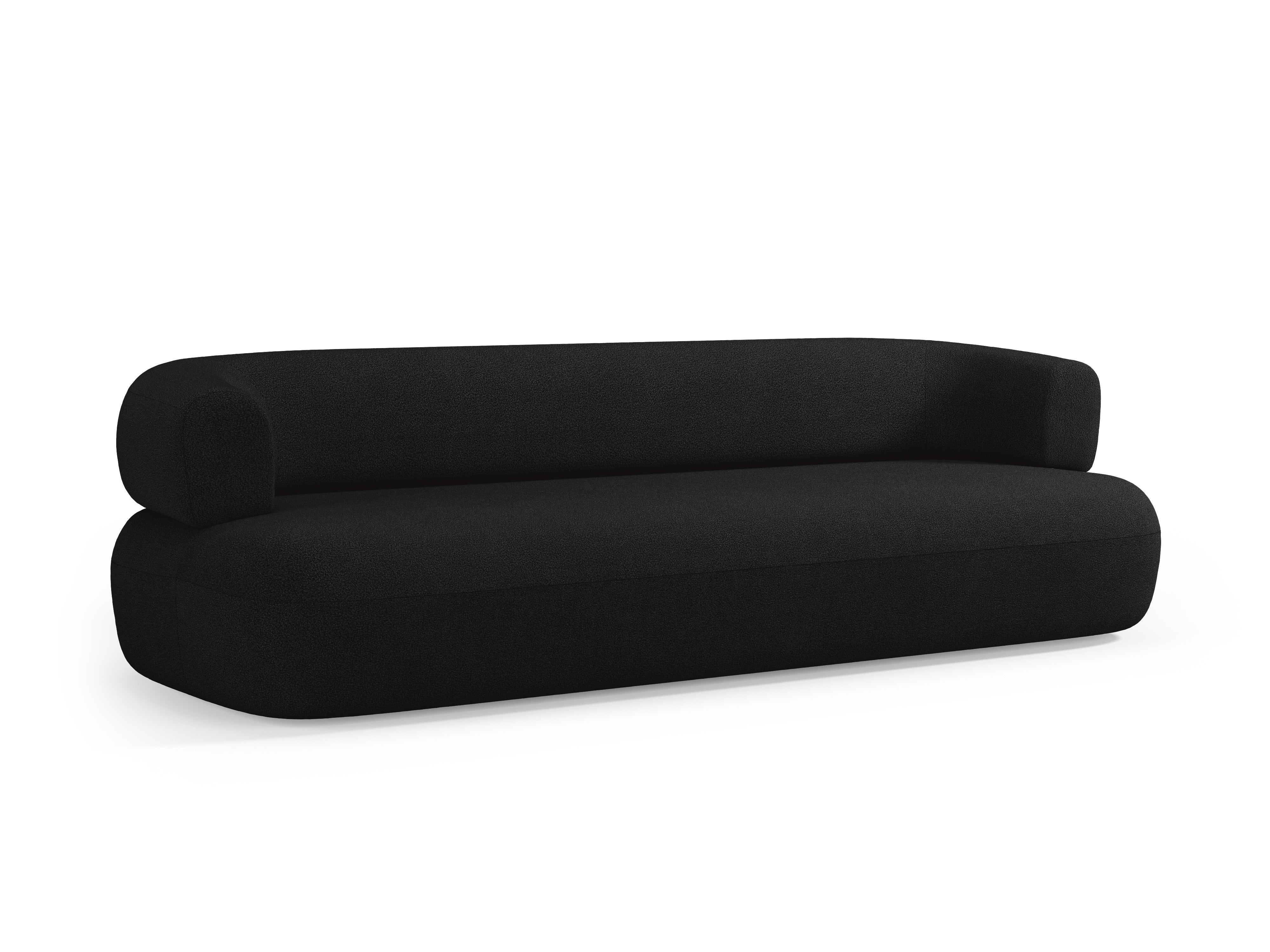Sofa 3,5-osobowa ALDRIN czarny boucle