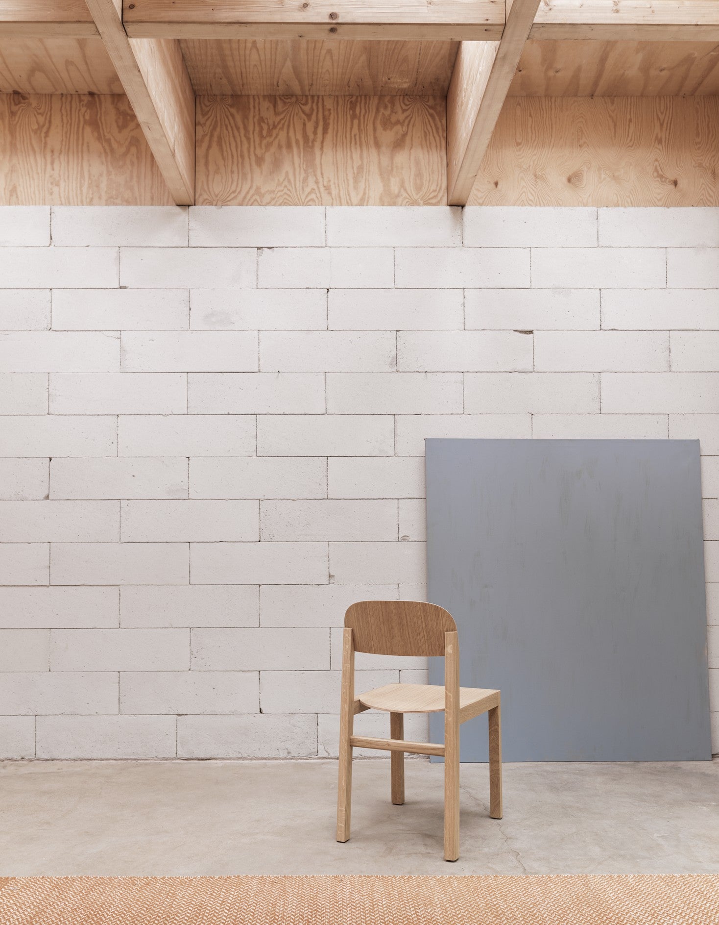 Krzesło WORKSHOP fornir i drewno dębowe